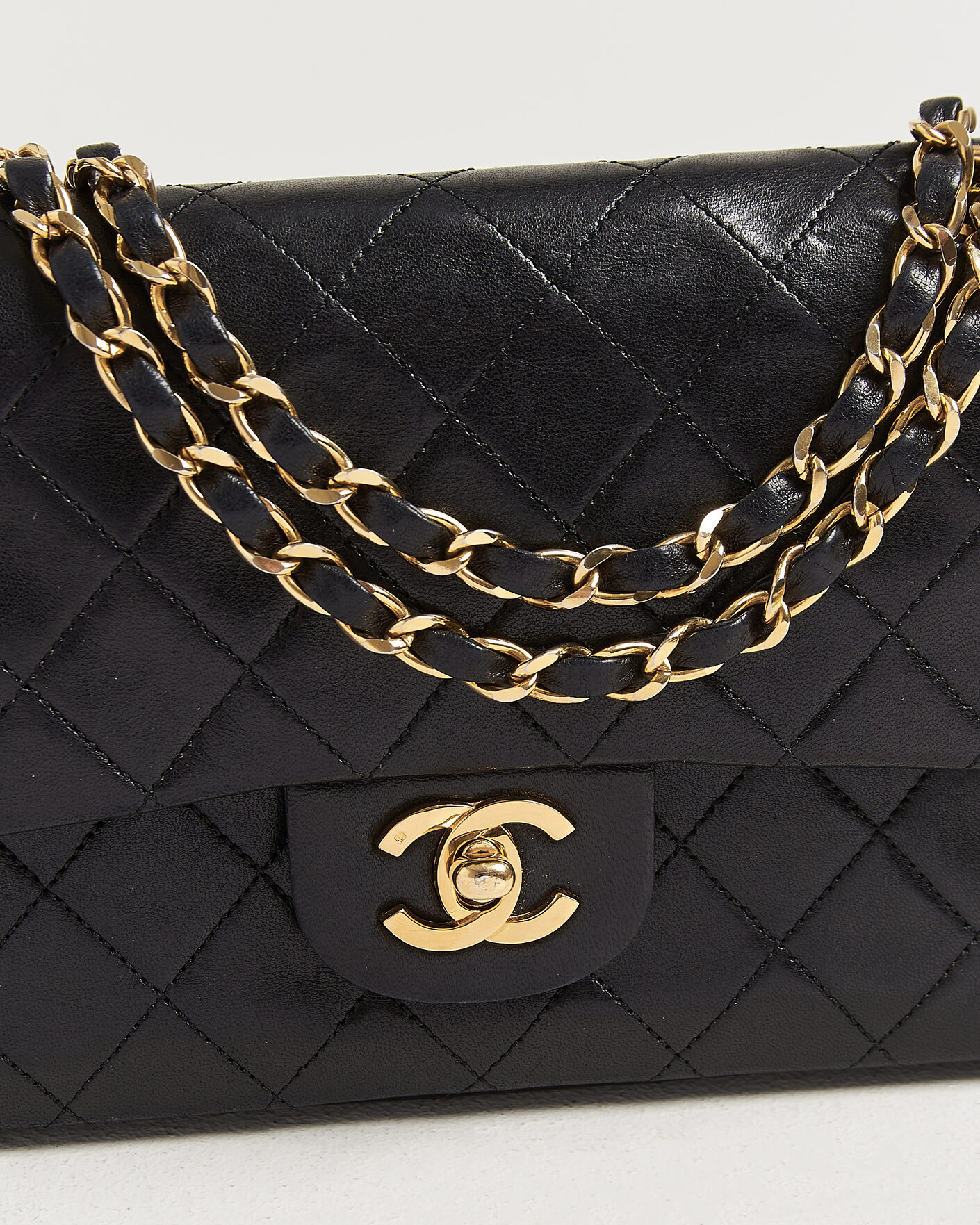 Hombres | Pre-Owned & Vintage Bags | Chanel Pre-Owned | Classic Small Double Flap Bag Black