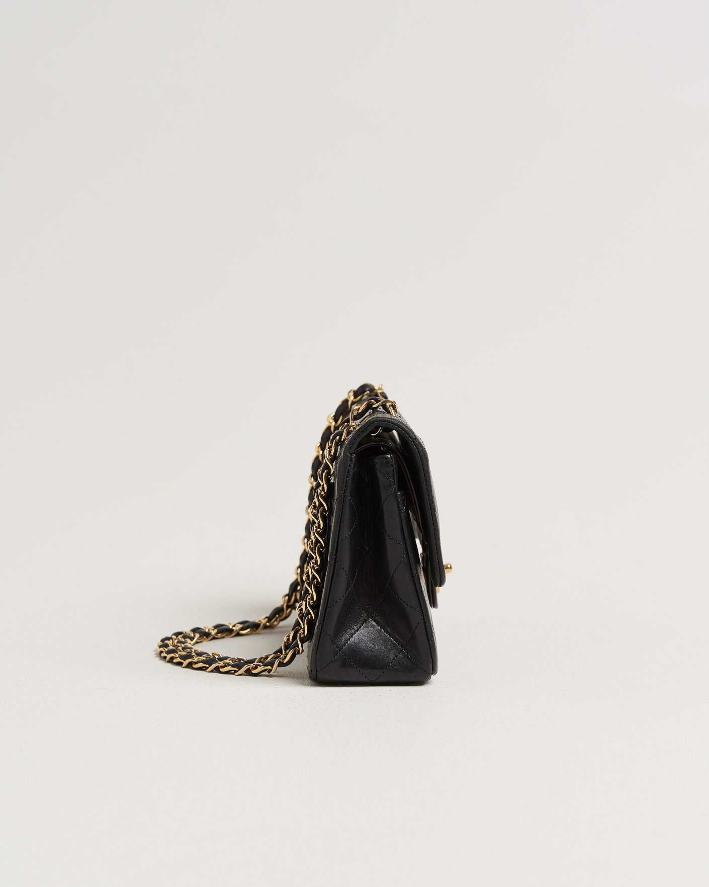 Hombres | Pre-Owned & Vintage Bags | Chanel Pre-Owned | Classic Small Double Flap Bag Black