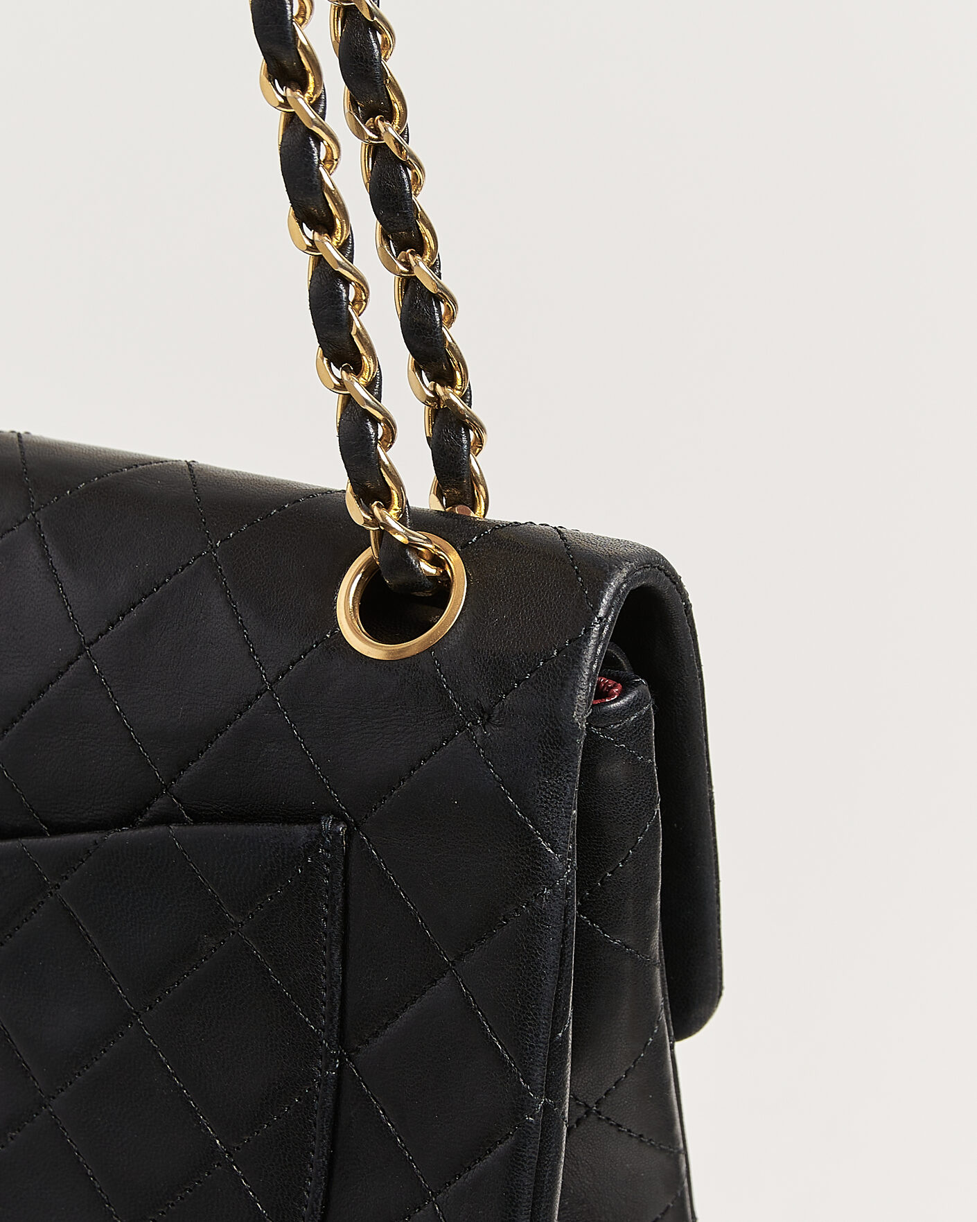 Hombres | Pre-Owned & Vintage Bags | Chanel Pre-Owned | Classic Small Double Flap Bag Black