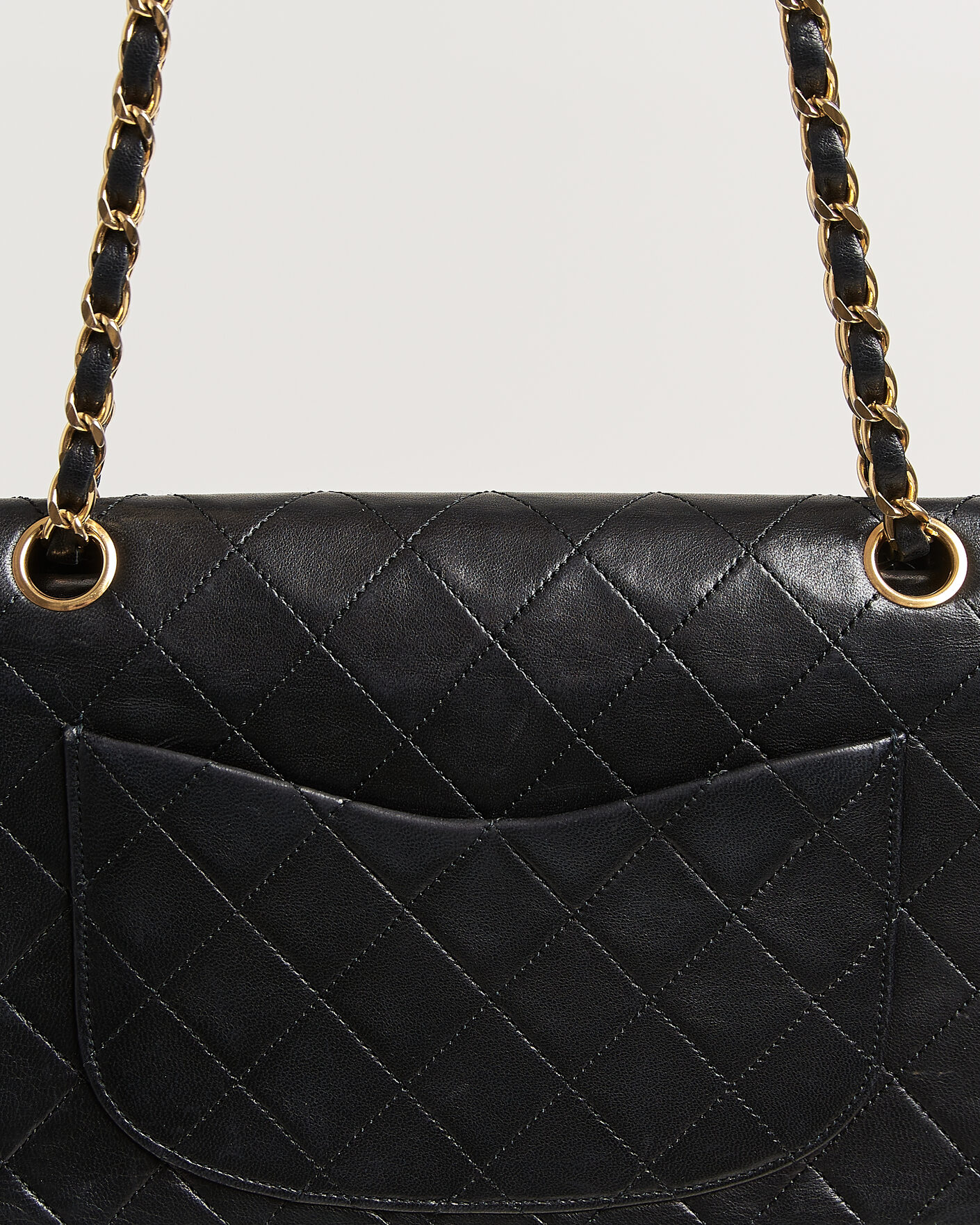 Hombres | Pre-Owned & Vintage Bags | Chanel Pre-Owned | Classic Small Double Flap Bag Black
