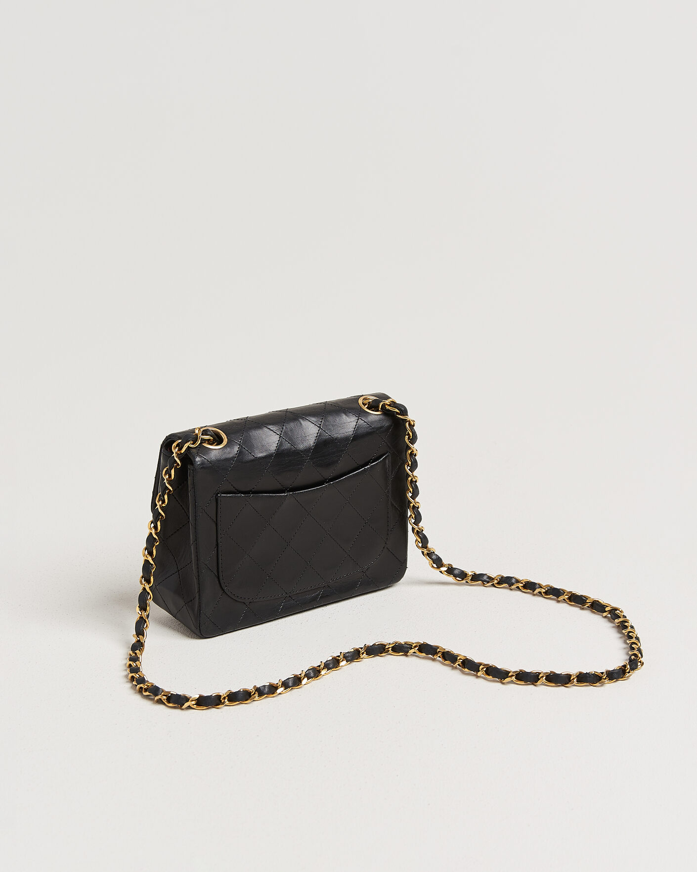 Hombres | Pre-Owned & Vintage Bags | Chanel Pre-Owned | Classic Mini Single Flap Square Bag Black