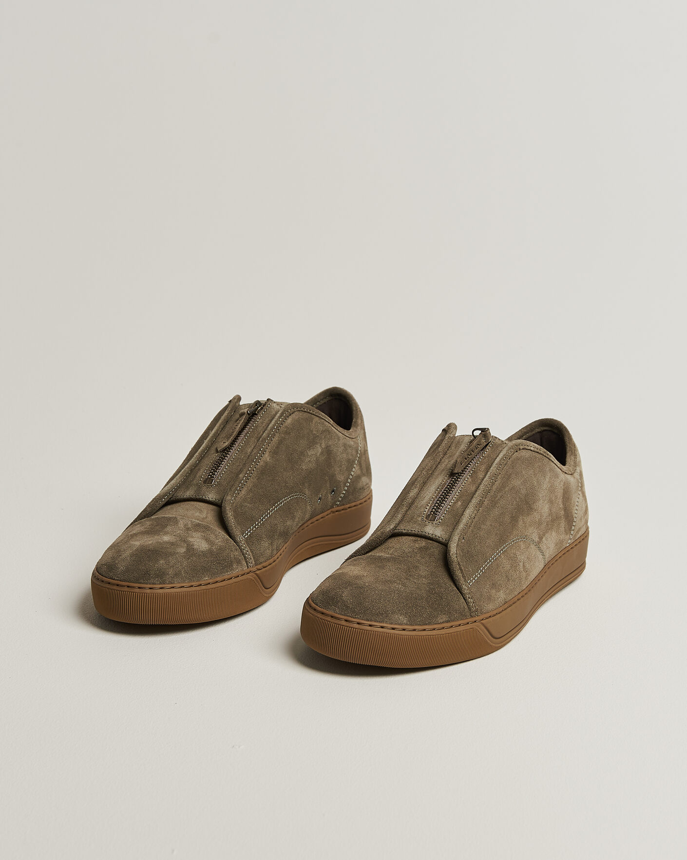 Hombres | Zapatillas | Lanvin | DBB1 Zip Sneakers Khaki