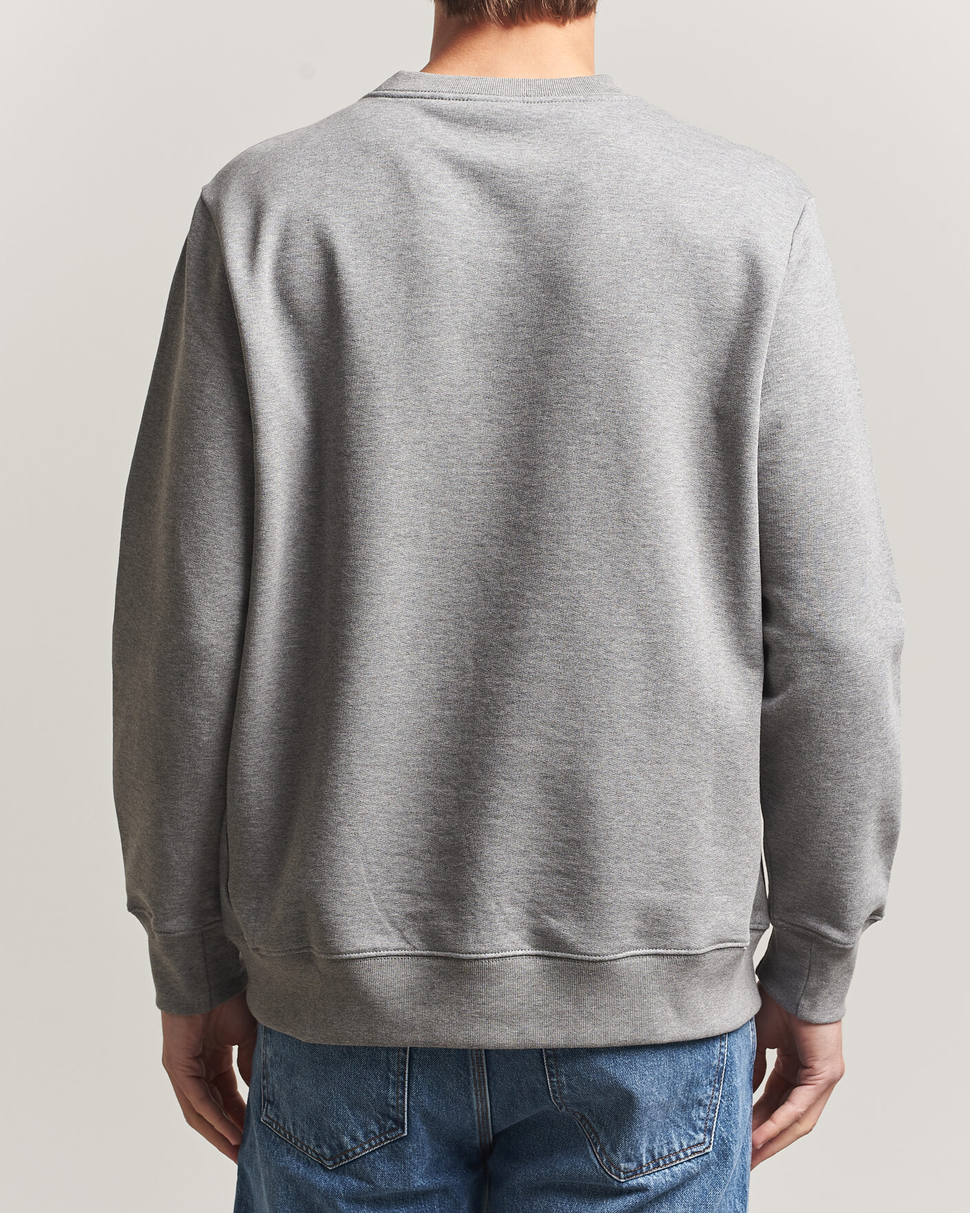 Hombres | Jerséis y prendas de punto | PS Paul Smith | Zebra Organic Cotton Sweatshirt Grey Melange
