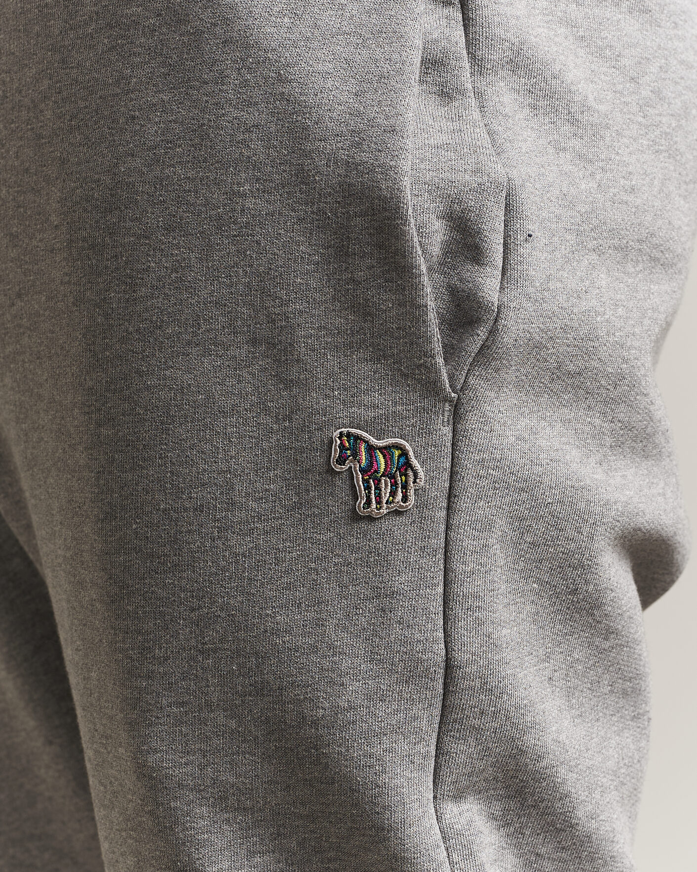 Hombres | Pantalones | PS Paul Smith | Zebra Organic Cotton Sweatpants Grey Melange