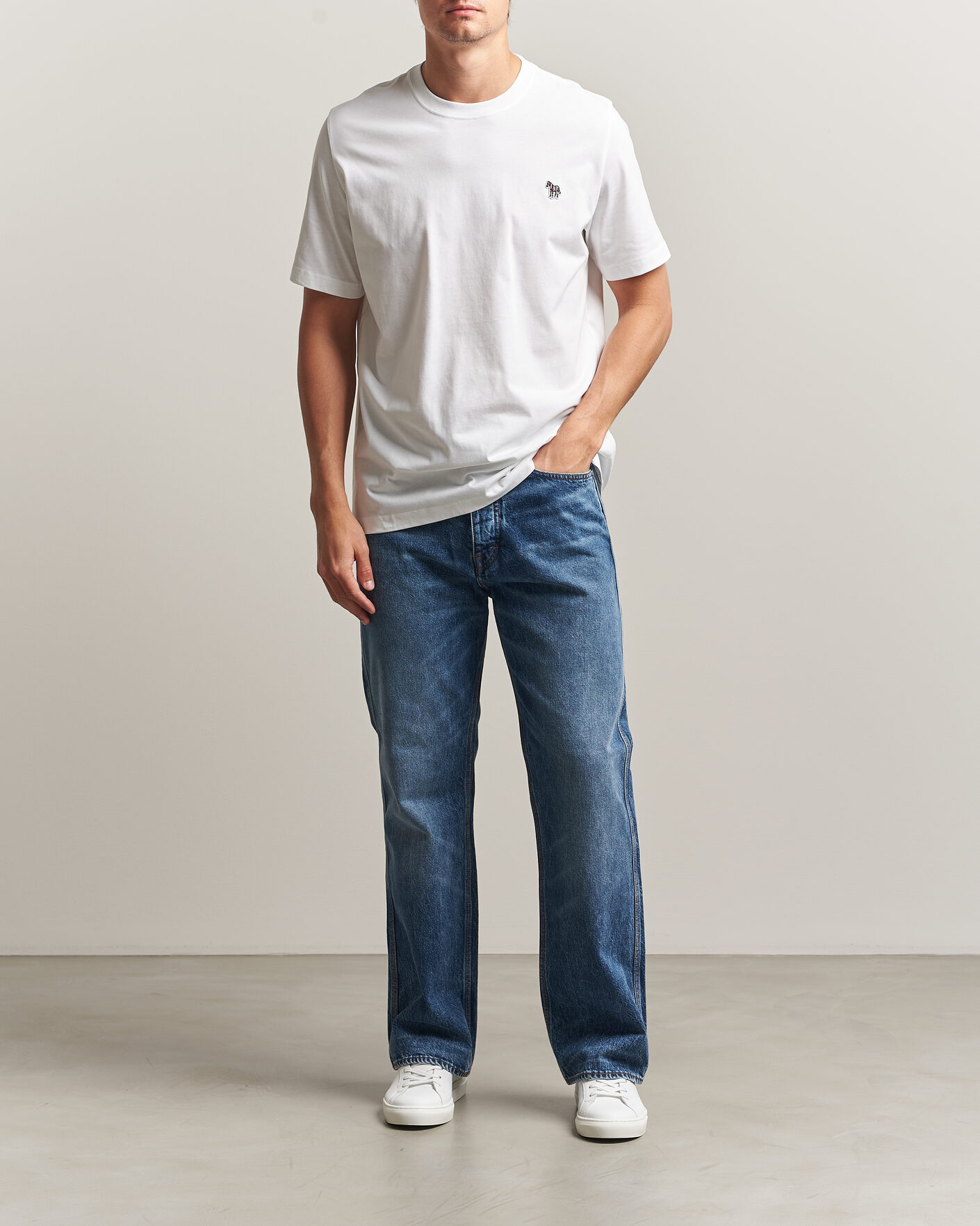 Hombres | Camisetas | PS Paul Smith | Organic Cotton Zebra T-Shirt White
