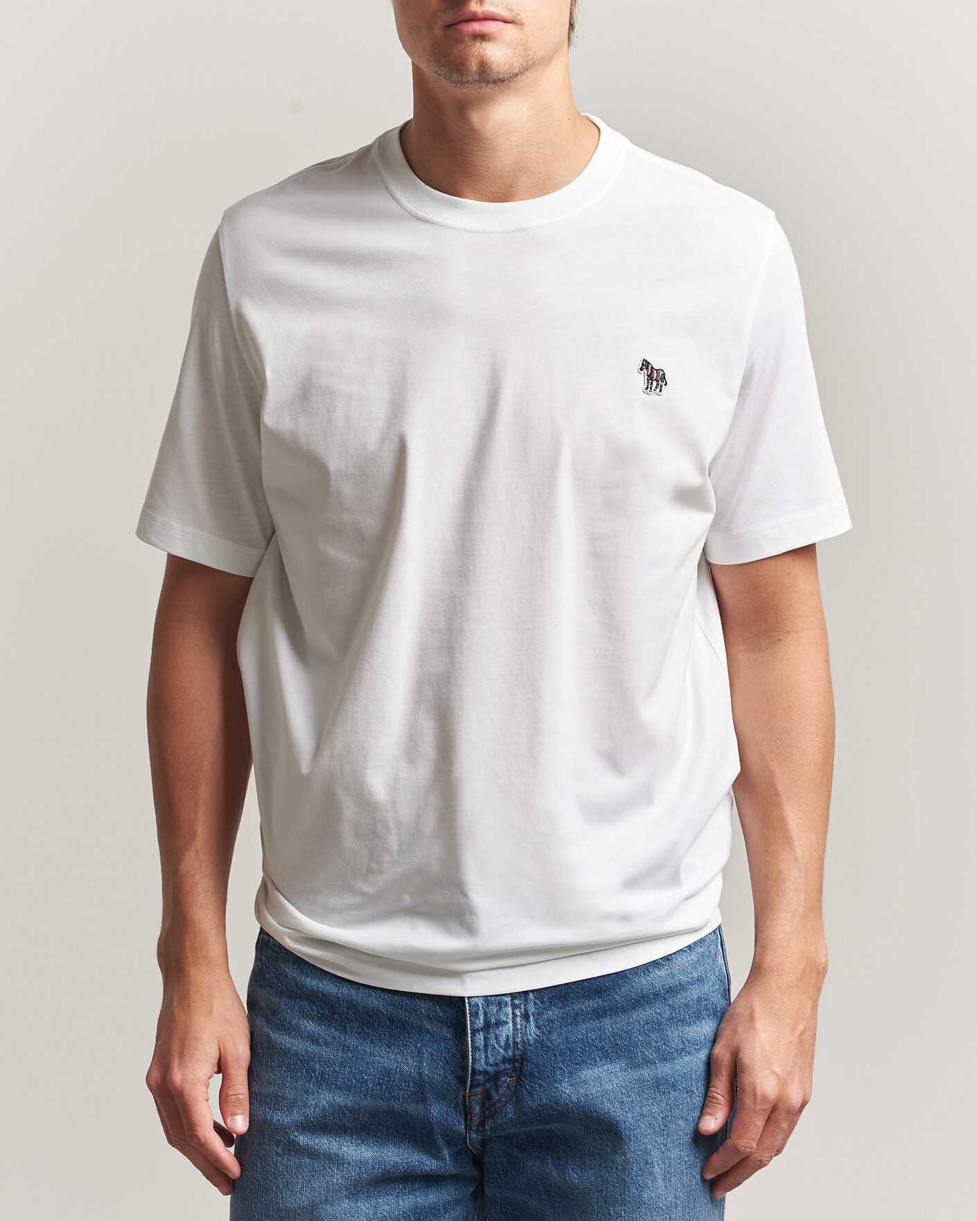 Hombres | Camisetas | PS Paul Smith | Organic Cotton Zebra T-Shirt White