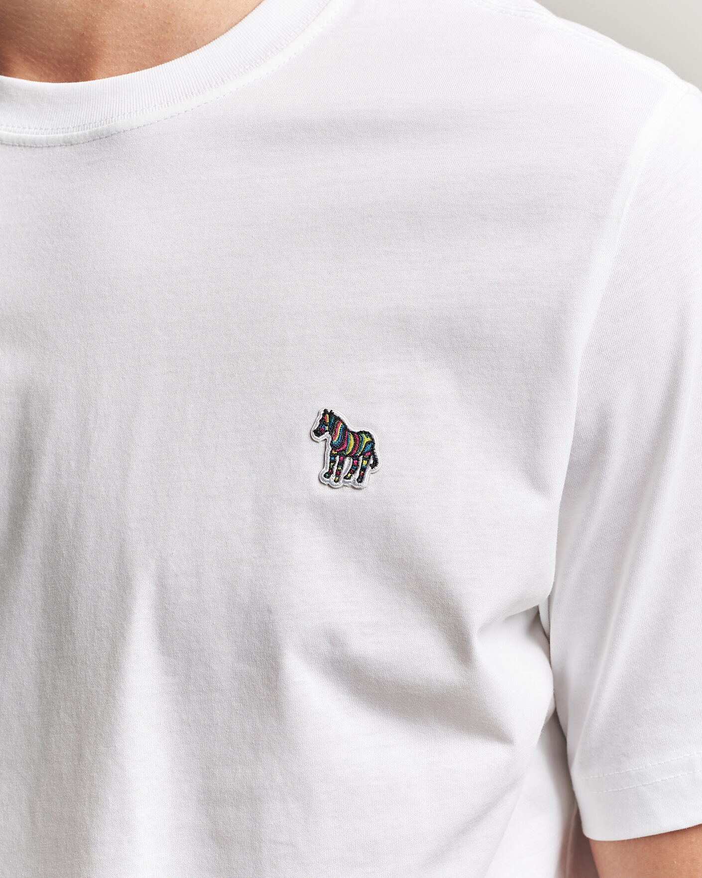Hombres | Camisetas | PS Paul Smith | Organic Cotton Zebra T-Shirt White