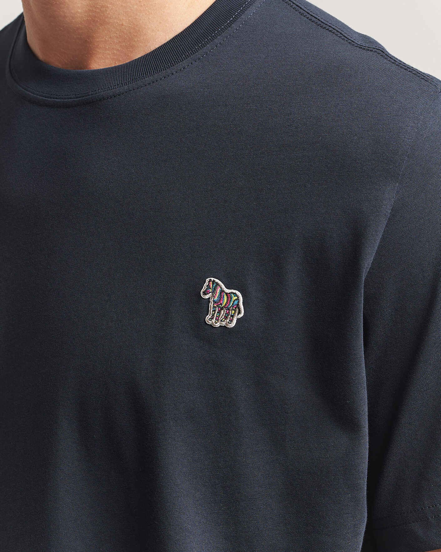 Hombres | Camisetas | PS Paul Smith | Organic Cotton Zebra T-Shirt Navy