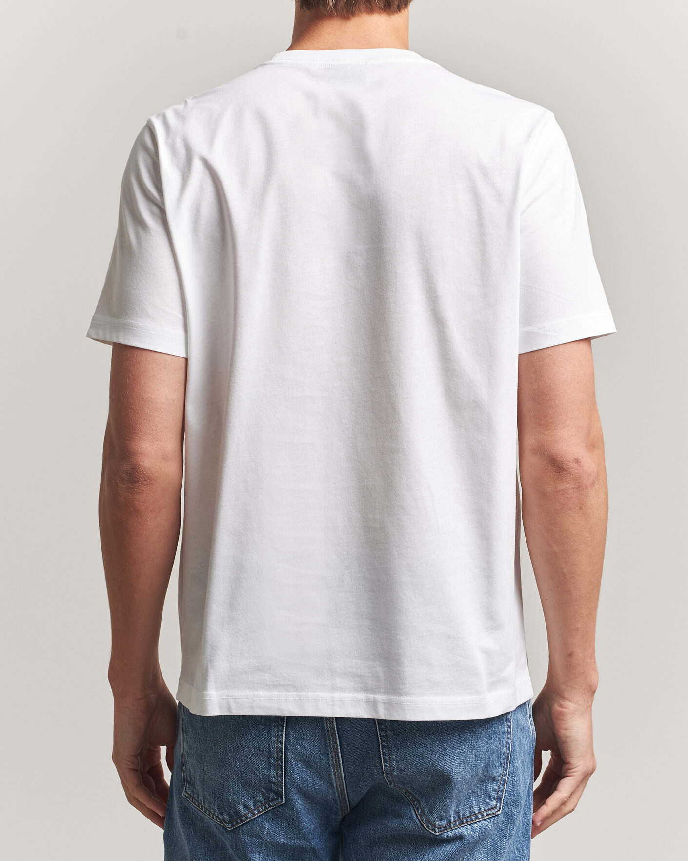 Hombres | Camisetas | PS Paul Smith | Football Crew Neck T-Shirt White