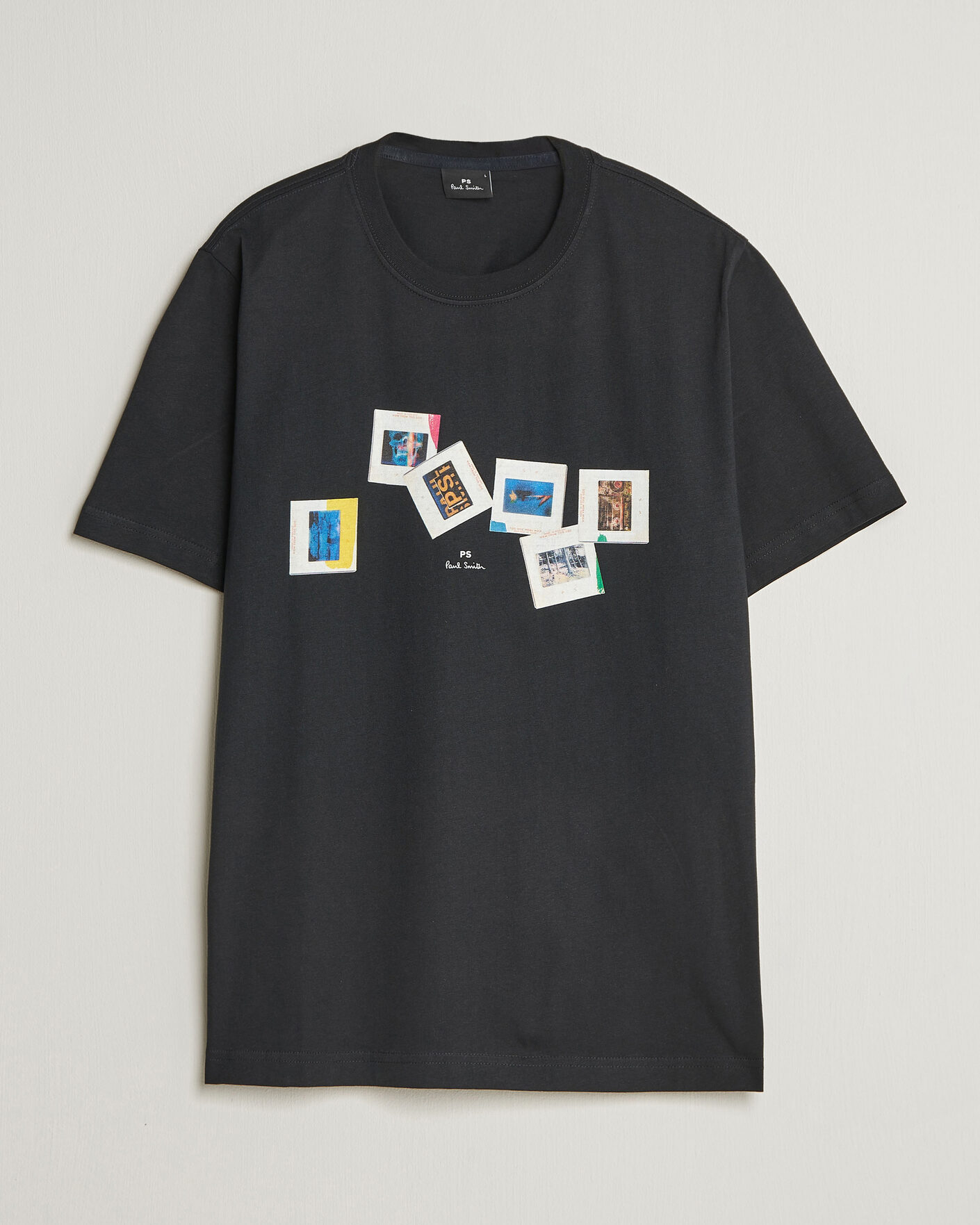 Hombres | Camisetas | PS Paul Smith | Slides Crew Neck T-Shirt Black