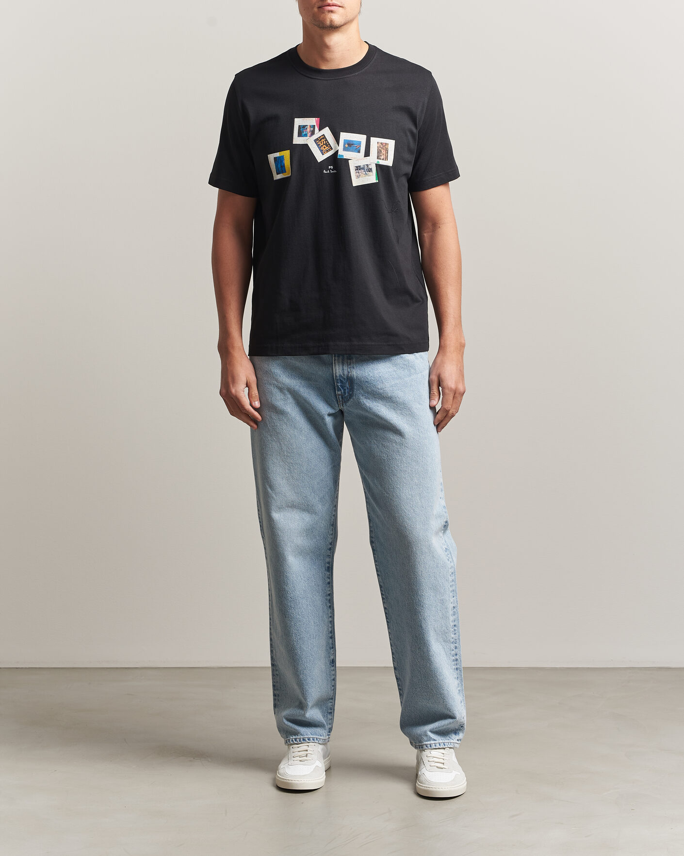 Hombres | Camisetas | PS Paul Smith | Slides Crew Neck T-Shirt Black