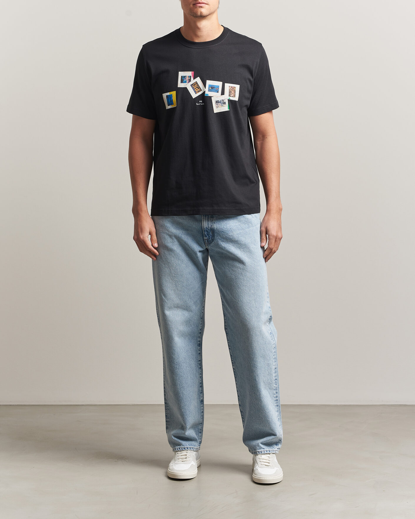 Hombres | Camisetas | PS Paul Smith | Slides Crew Neck T-Shirt Black