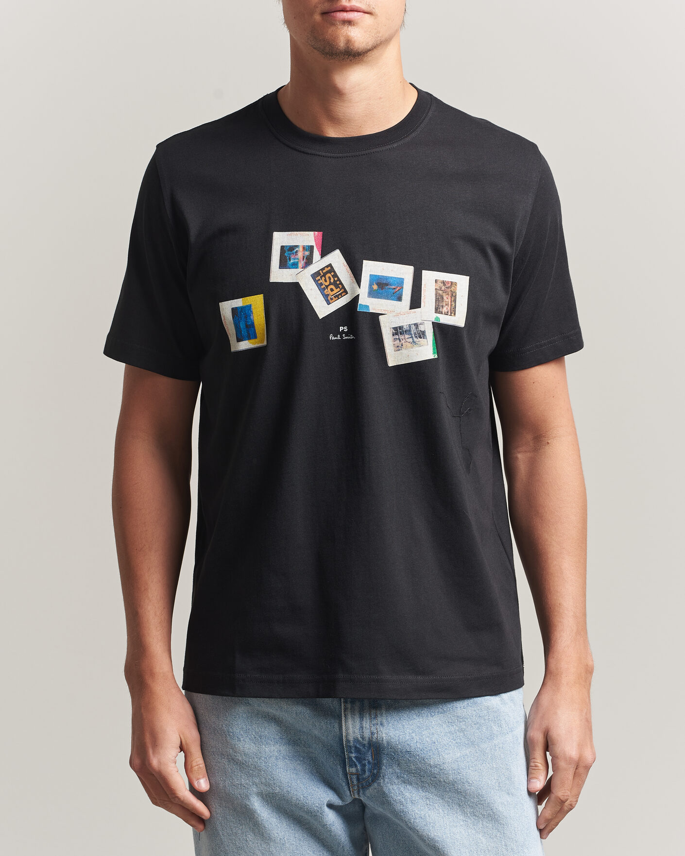 Hombres | Camisetas | PS Paul Smith | Slides Crew Neck T-Shirt Black