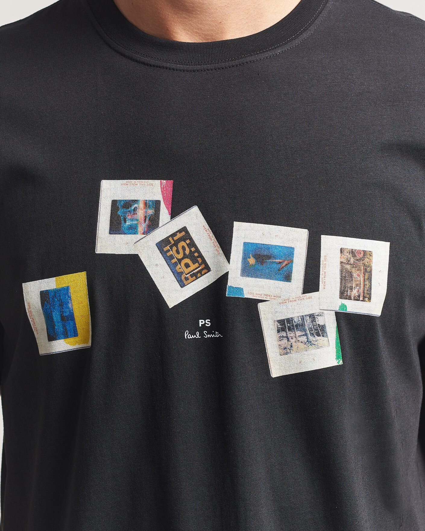 Hombres | Camisetas | PS Paul Smith | Slides Crew Neck T-Shirt Black