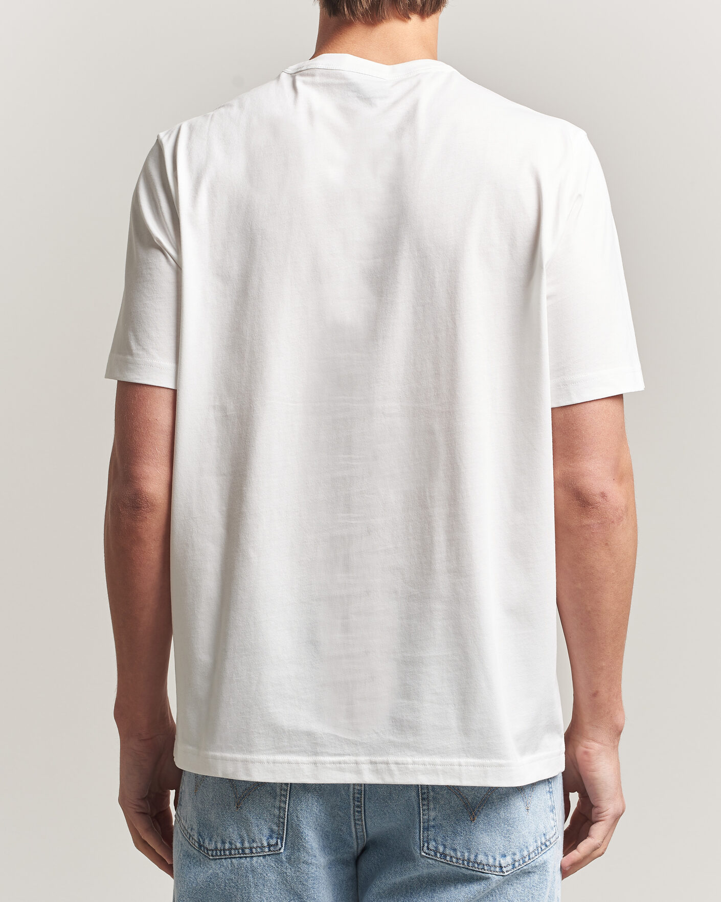 Hombres | Camisetas | PS Paul Smith | Hand Crew Neck T-Shirt White