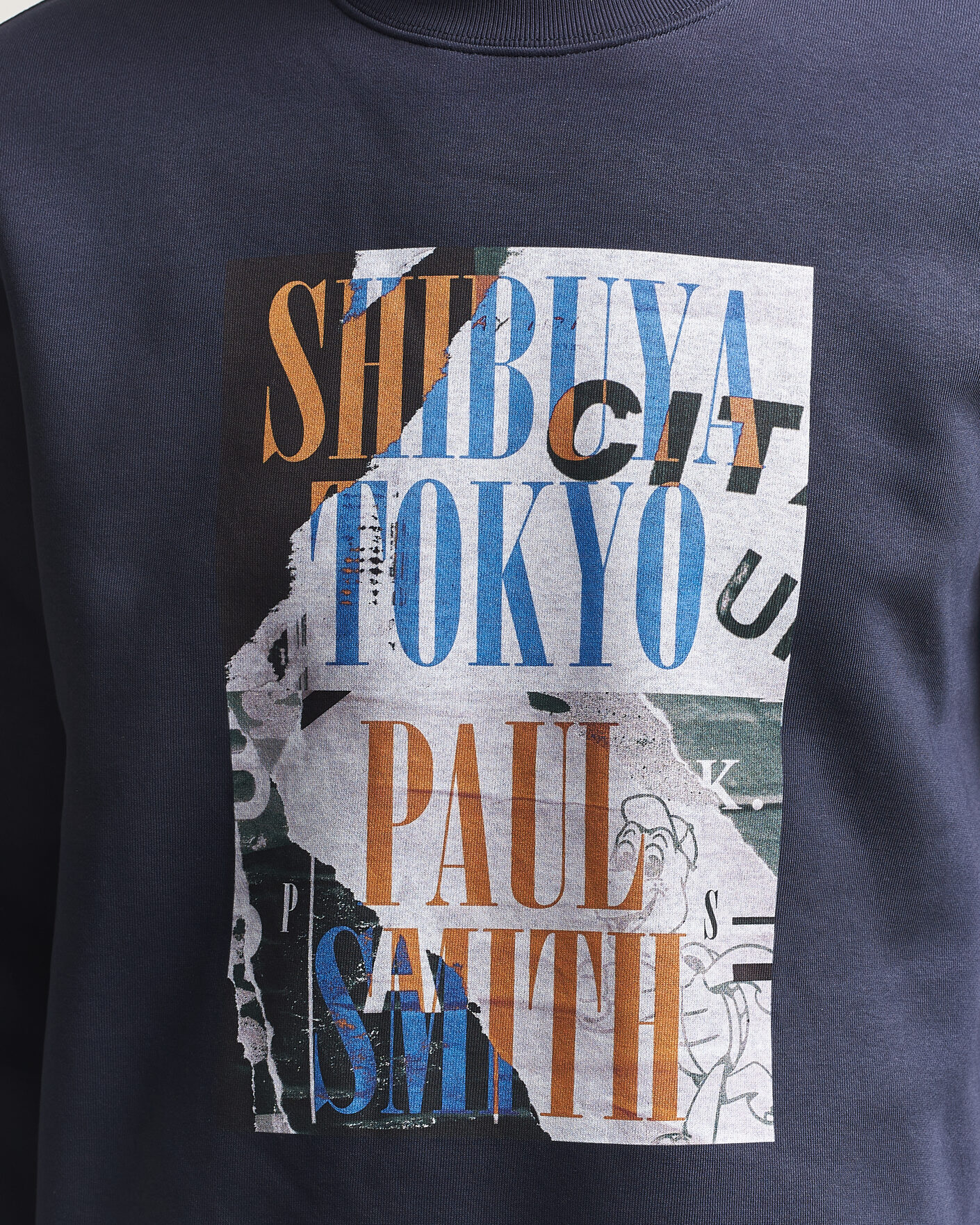 Hombres | Jerséis y prendas de punto | PS Paul Smith | Shibuya Tokyo Crew Neck Sweatshirt Navy
