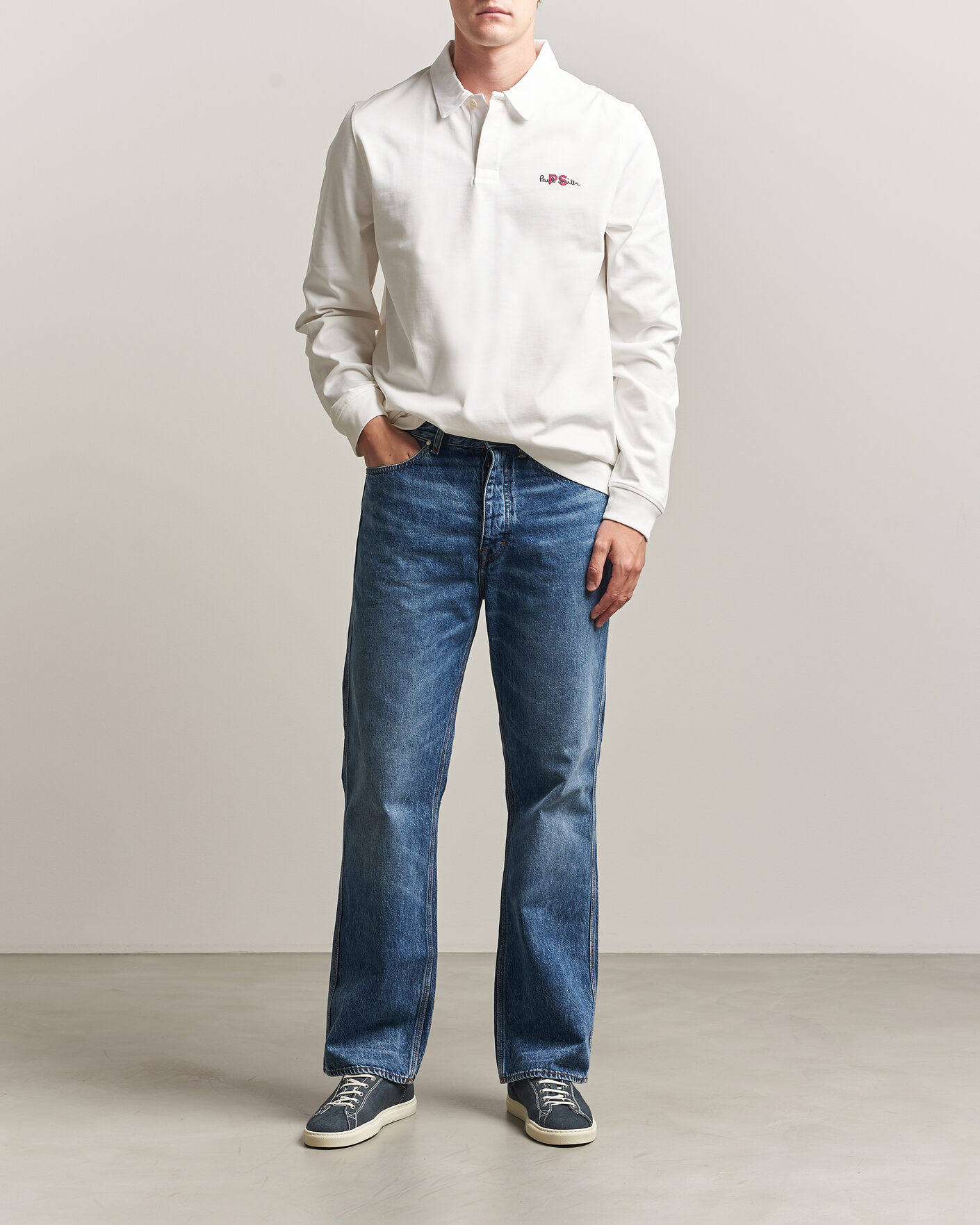 Hombres | Jerséis y prendas de punto | PS Paul Smith | Organic Cotton Rugger Off White
