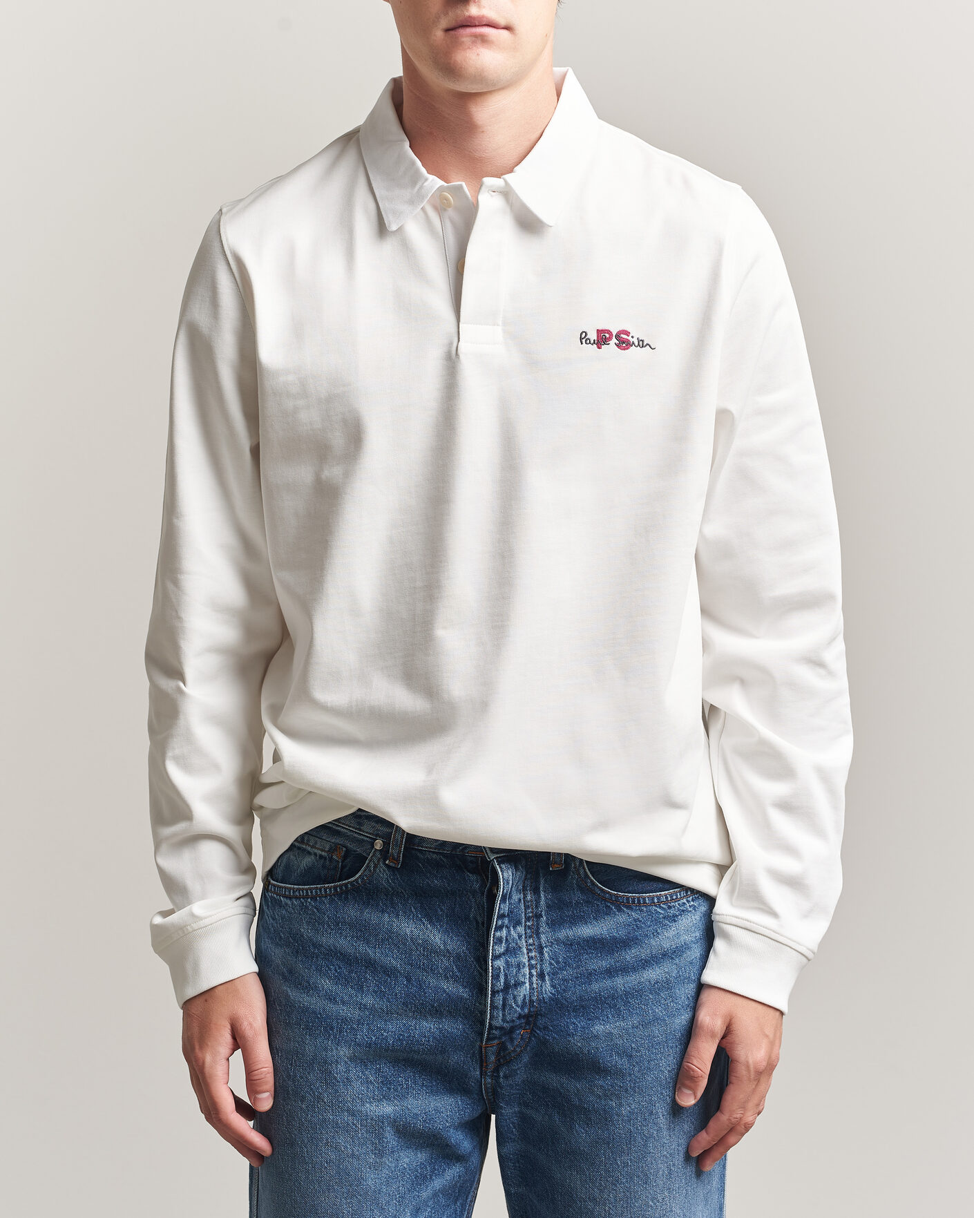 Hombres | Jerséis y prendas de punto | PS Paul Smith | Organic Cotton Rugger Off White
