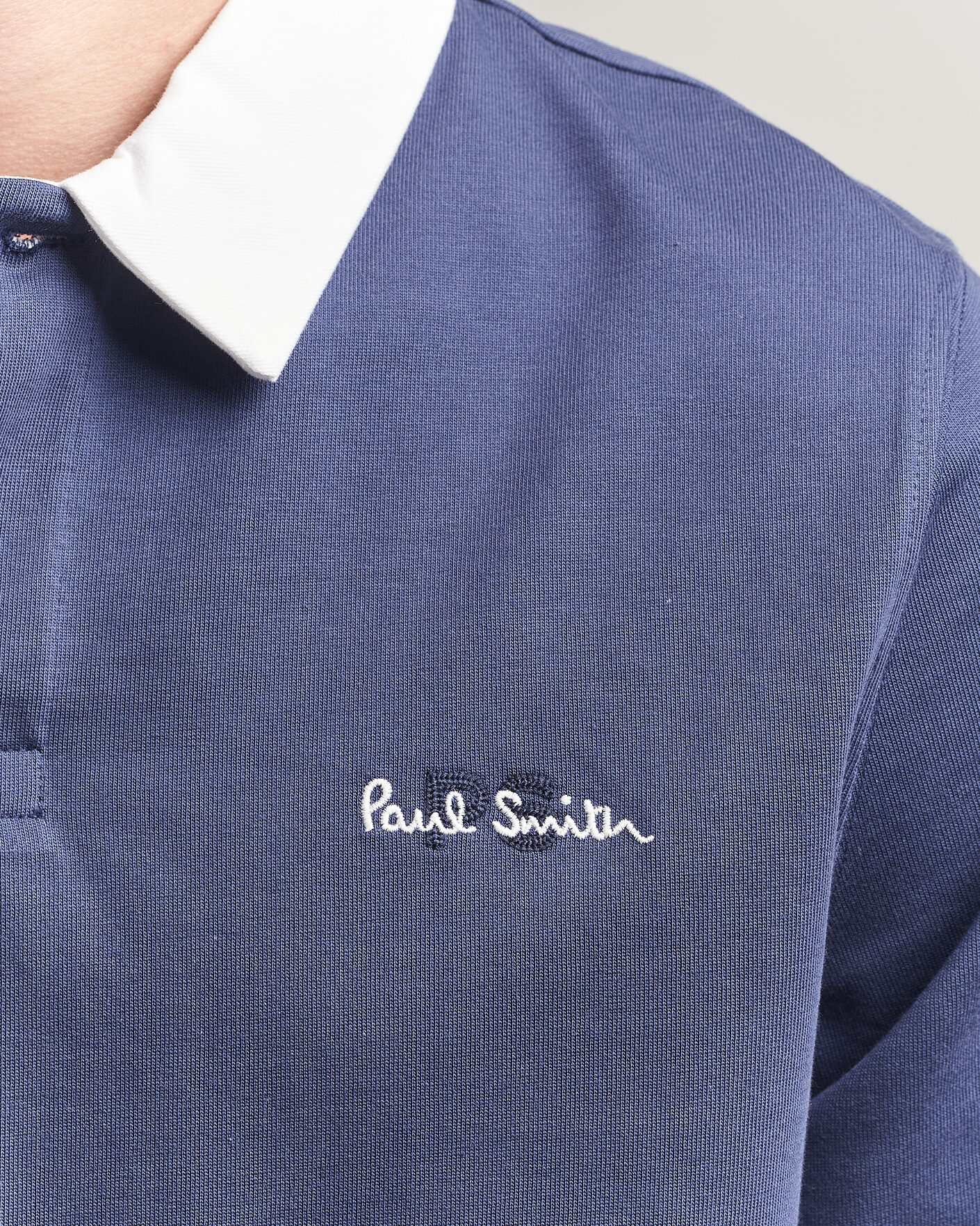 Hombres | Jerséis y prendas de punto | PS Paul Smith | Organic Cotton Rugger Blue