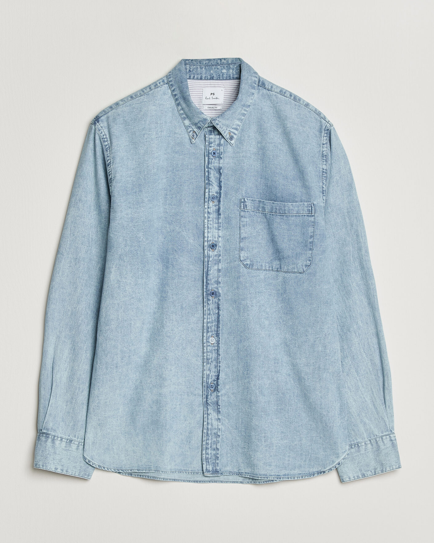 Hombres | Camisas | PS Paul Smith | Casual Fit Denim Shirt Light Blue