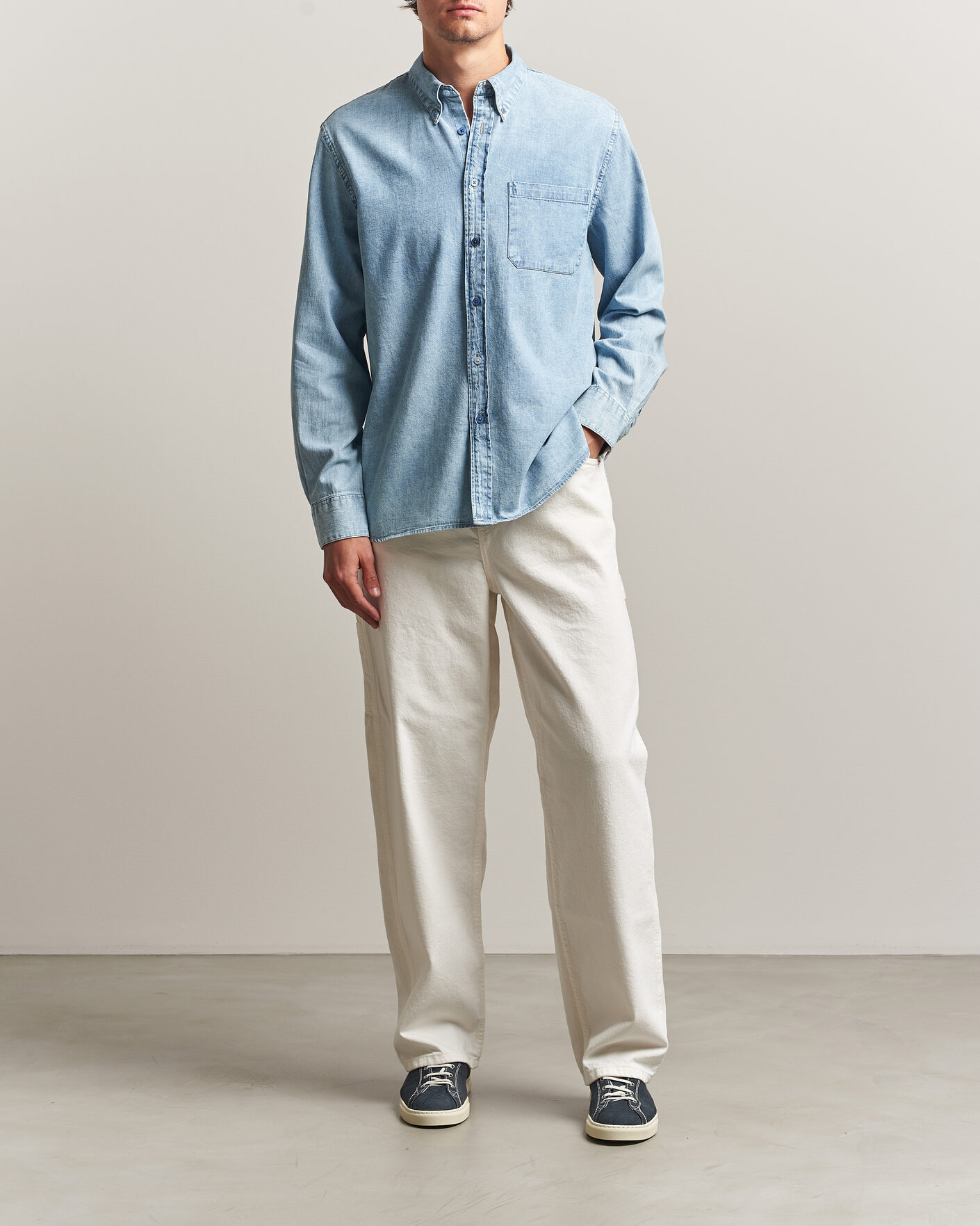 Hombres | Camisas | PS Paul Smith | Casual Fit Denim Shirt Light Blue