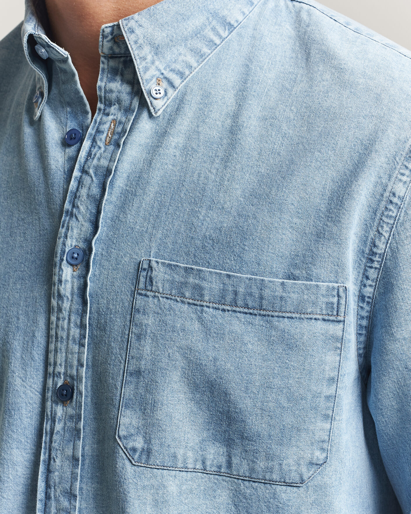 Hombres | Camisas | PS Paul Smith | Casual Fit Denim Shirt Light Blue