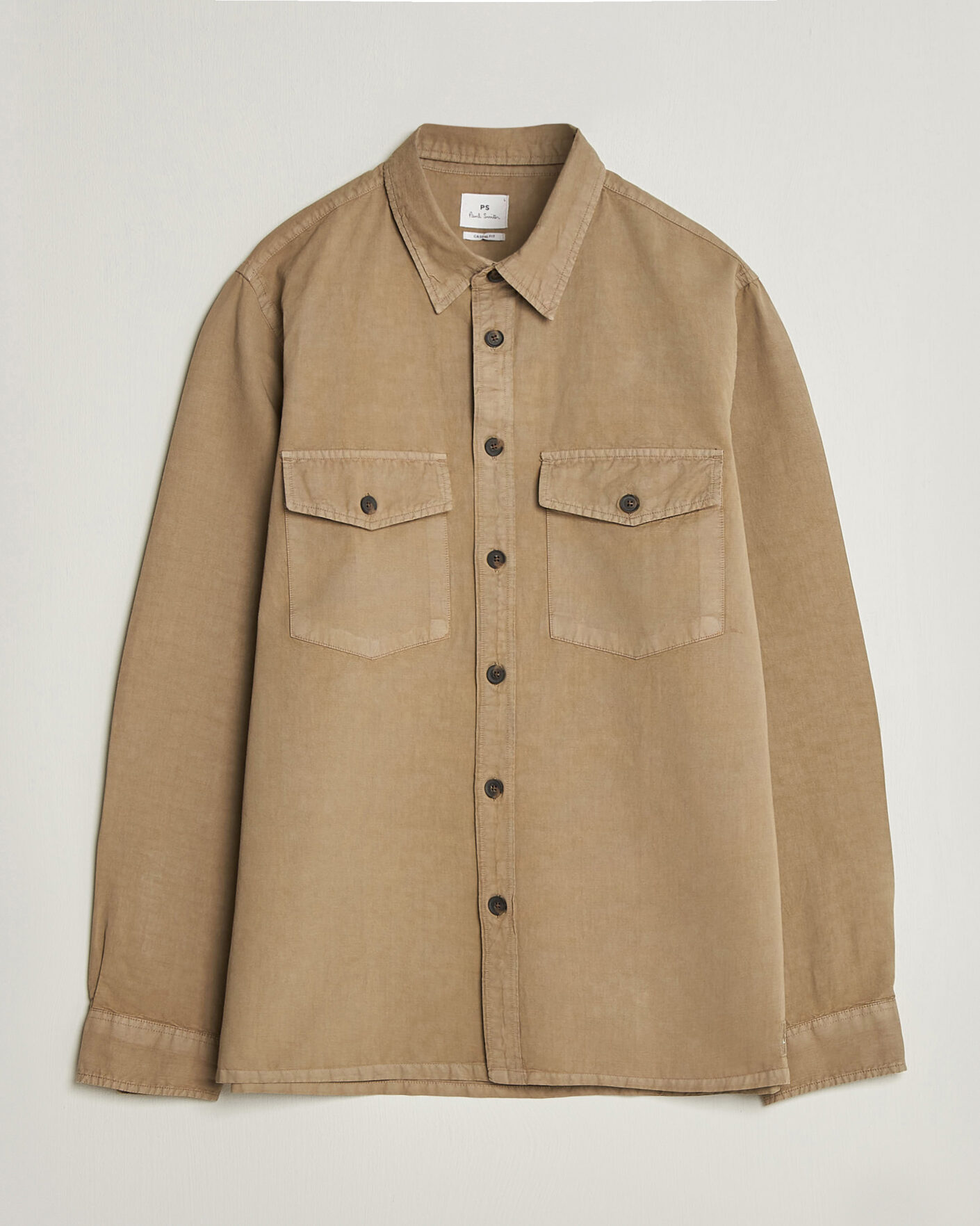 Hombres | Camisas | PS Paul Smith | Casual Fit Cotton Overshirt Beige