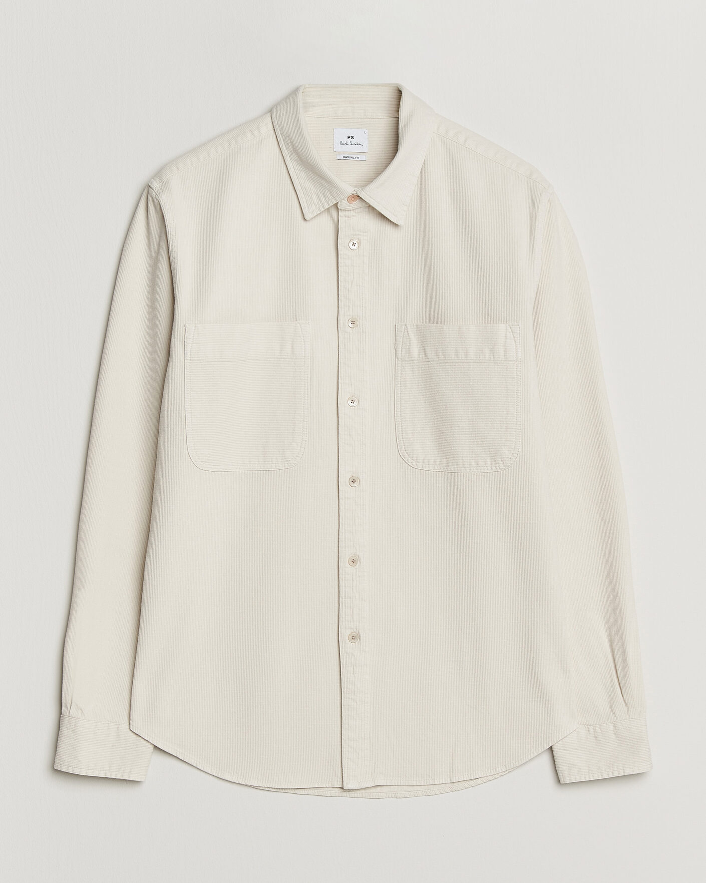 Hombres | Camisas | PS Paul Smith | Casual Fit Cotton Overshirt Off White