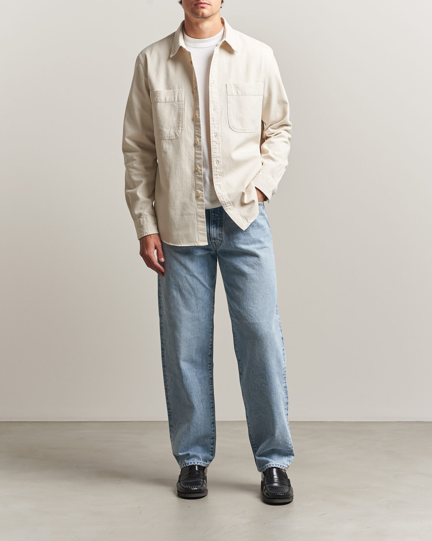 Hombres | Camisas | PS Paul Smith | Casual Fit Cotton Overshirt Off White