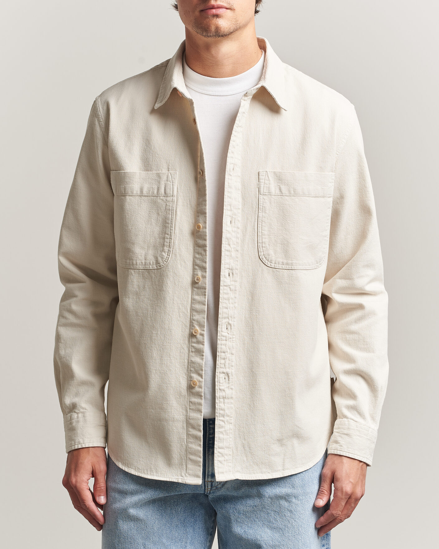 Hombres | Camisas | PS Paul Smith | Casual Fit Cotton Overshirt Off White