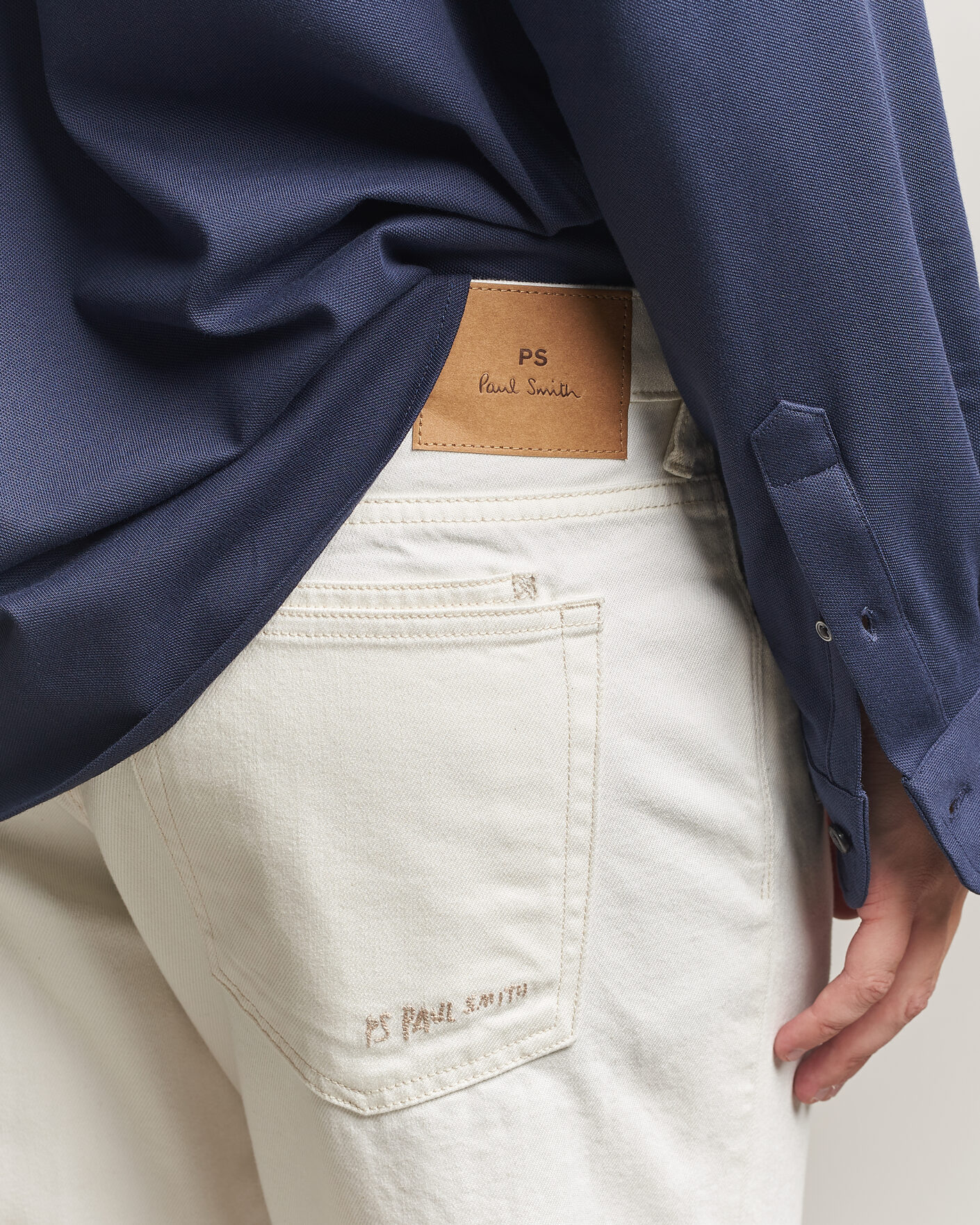 Hombres | Vaqueros | PS Paul Smith | Relaxed Tapered Fit Jeans Off White