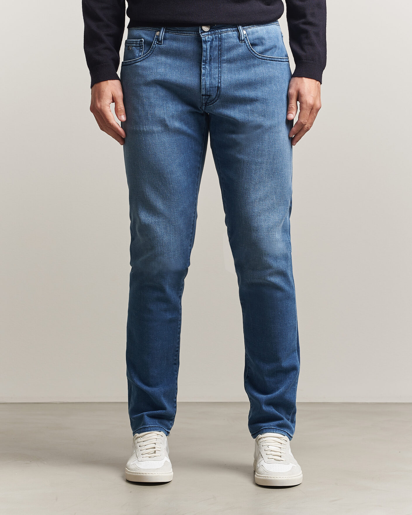 Hombres | Vaqueros | Tramarossa | Michelangelo Stretch Relax Jeans Mid Blue