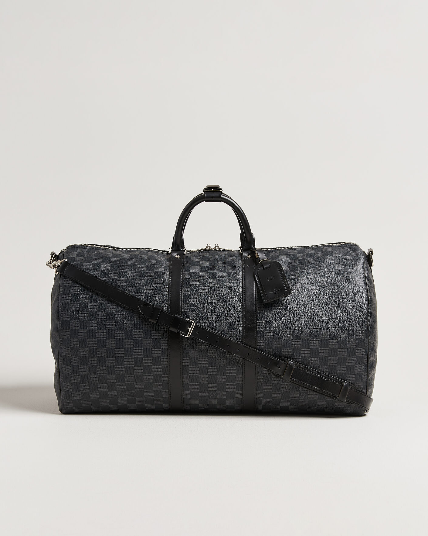 Hombres | Pre-Owned & Vintage Bags | Louis Vuitton Pre-Owned | Keepall 55 Bandouliére Damier Graphite