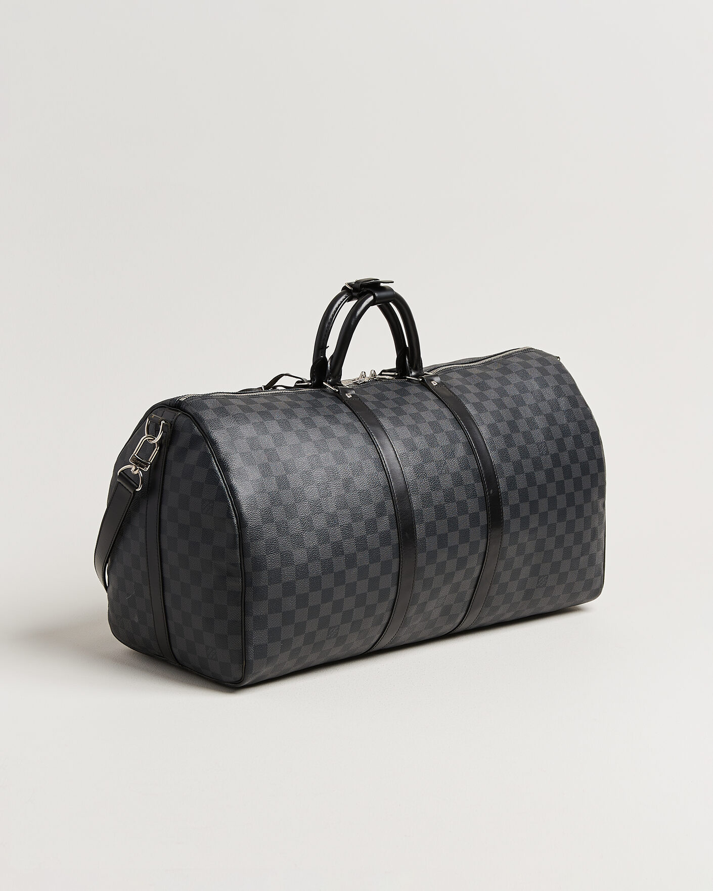 Hombres | Pre-Owned & Vintage Bags | Louis Vuitton Pre-Owned | Keepall 55 Bandouliére Damier Graphite