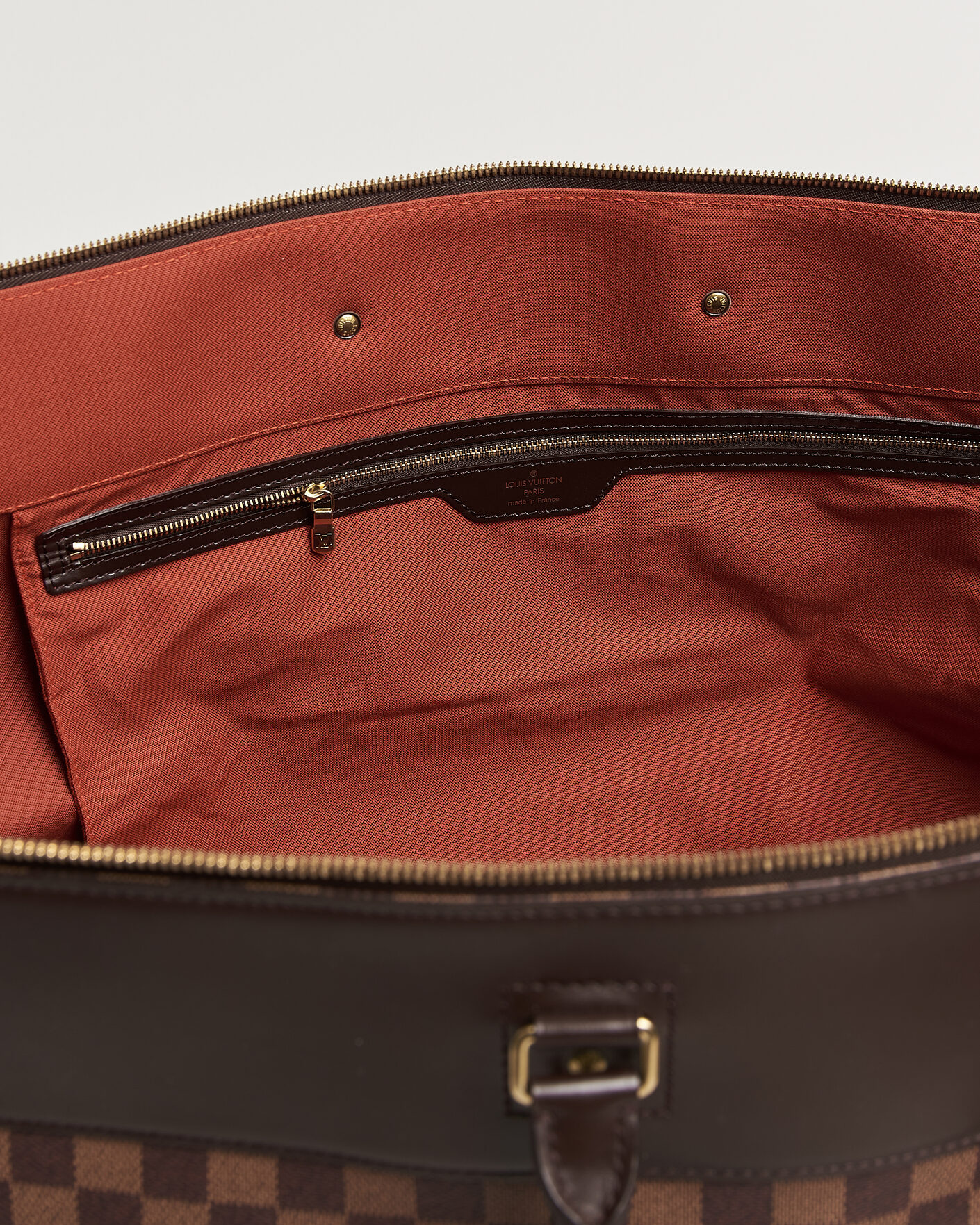 Hombres | Pre-Owned & Vintage Bags | Louis Vuitton Pre-Owned | Greenwich GM Travel Bag Damier Ebene