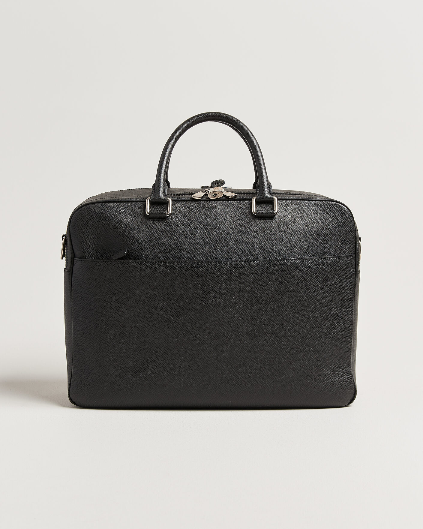 Hombres | Pre-Owned & Vintage Bags | Louis Vuitton Pre-Owned | Overnight Bag Taiga Leather Black