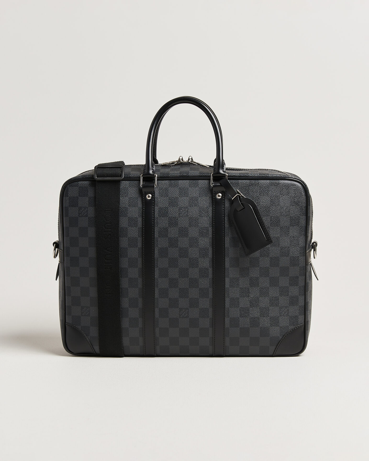 Hombres | Pre-Owned & Vintage Bags | Louis Vuitton Pre-Owned | Porte Documents Voyage Damier Graphite