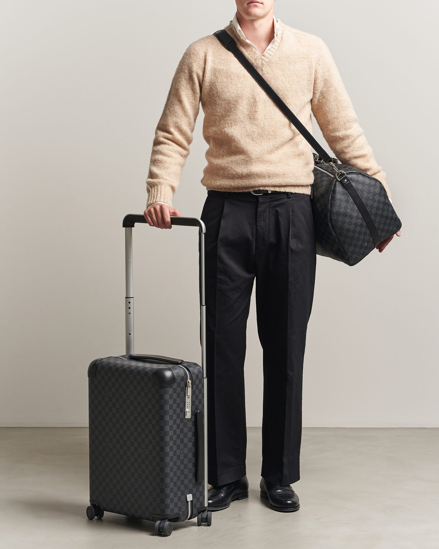 Hombres | Pre-Owned & Vintage Bags | Louis Vuitton Pre-Owned | Horizon 55 Damier Graphite
