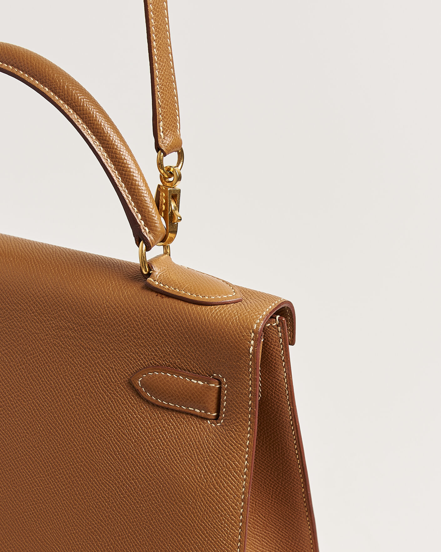 Hombres | Pre-Owned & Vintage Bags | Hermès Pre-Owned | Kelly 32 Courchevel Leather Gold