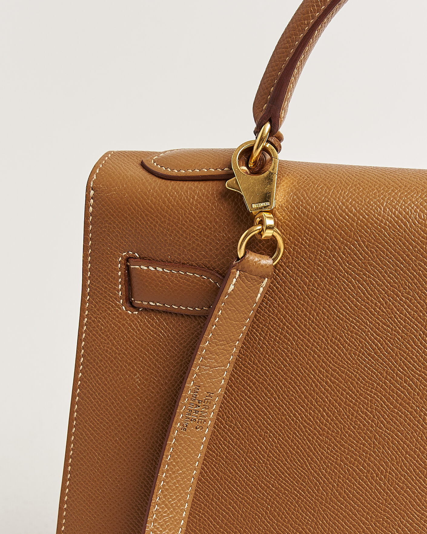Hombres | Pre-Owned & Vintage Bags | Hermès Pre-Owned | Kelly 32 Courchevel Leather Gold