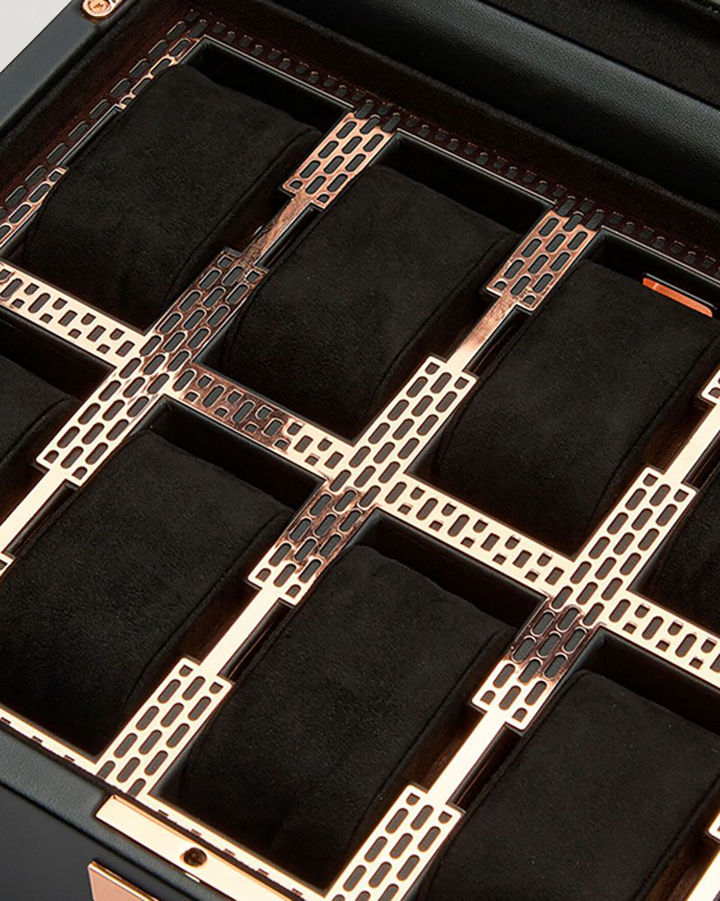 Hombres | Cajas para relojes y joyas | WOLF | Axis 10-Piece Watch Box Copper