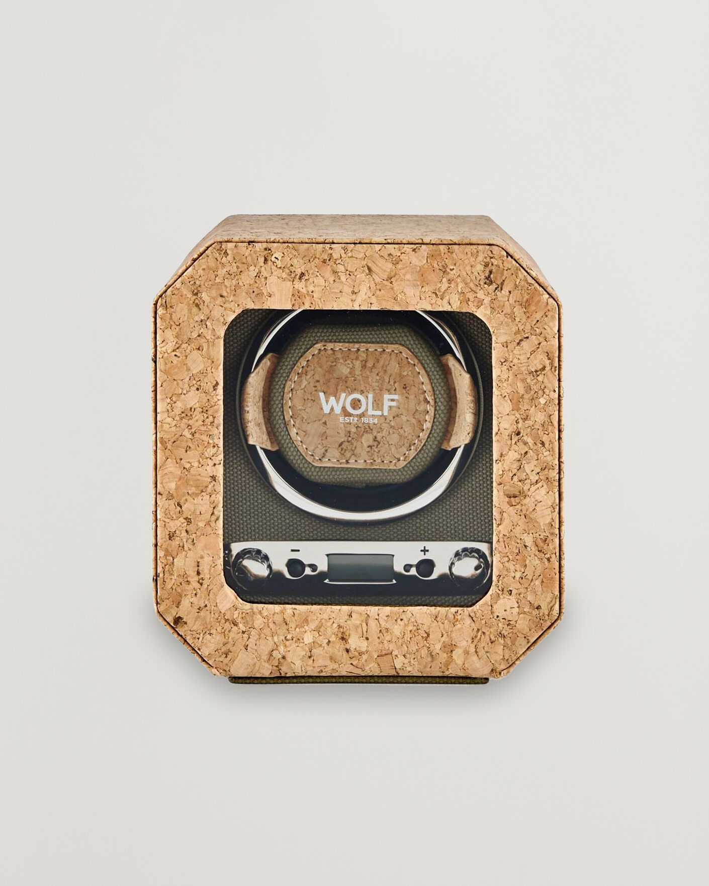 Hombres | Cajas para relojes y joyas | WOLF | Cortica Single Watch Winder Cork