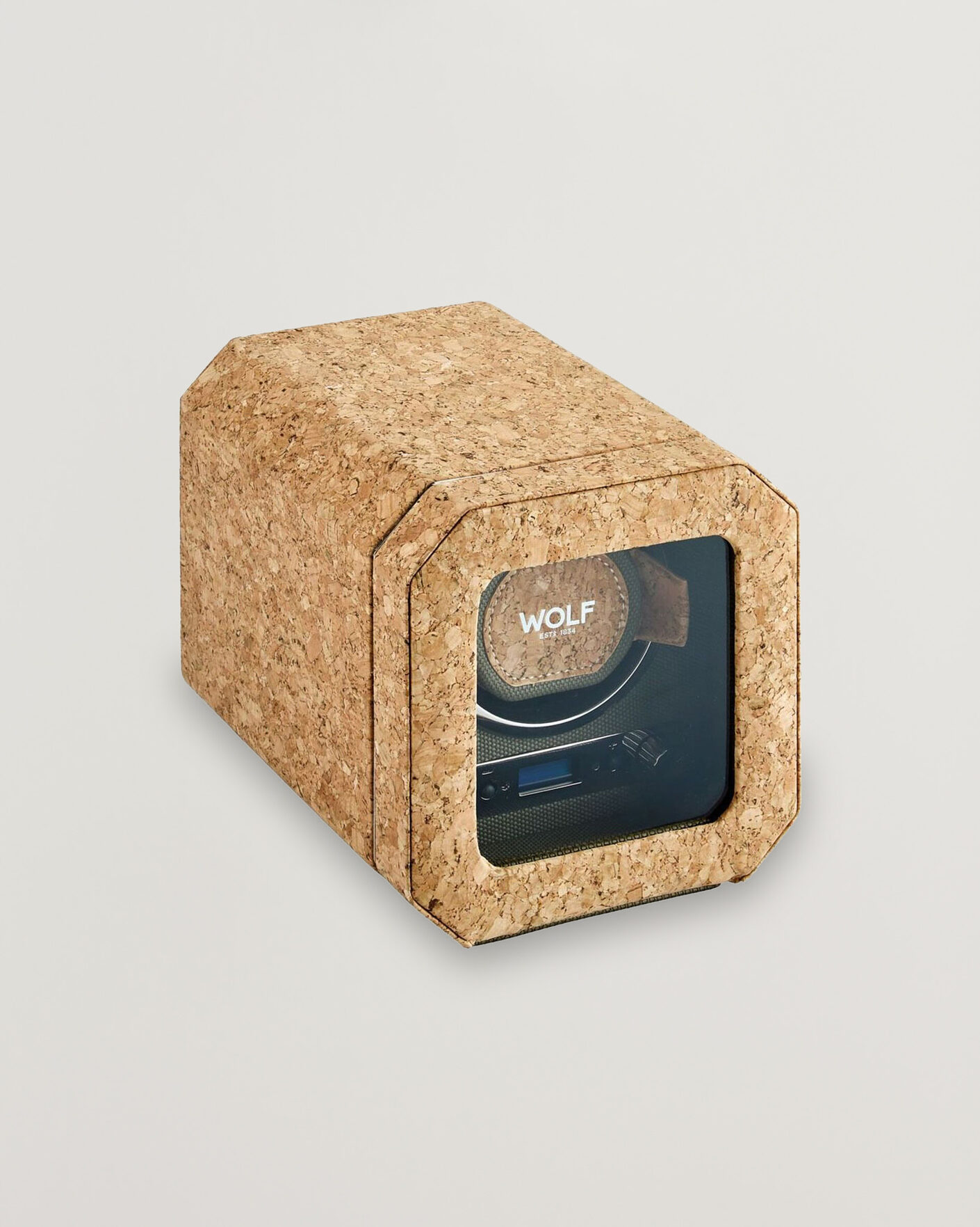 Hombres | Cajas para relojes y joyas | WOLF | Cortica Single Watch Winder Cork