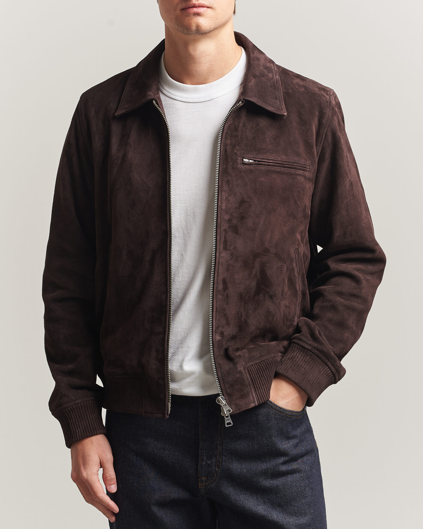 Hombres | Abrigos y chaquetas | NN07 | Owen Suede Jacket Dusky Port