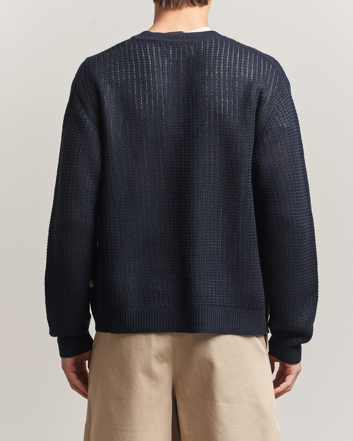 Hombres | Jerséis y prendas de punto | NN07 | Tim Linen Knitted Cardigan Navy Blue