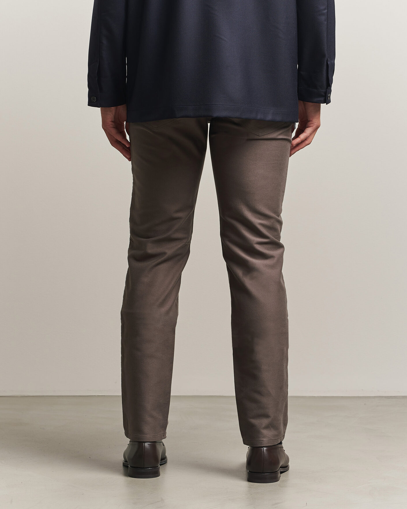 Hombres | Pantalones | Brioni | 5-Pocket Moleskine Pants Grey