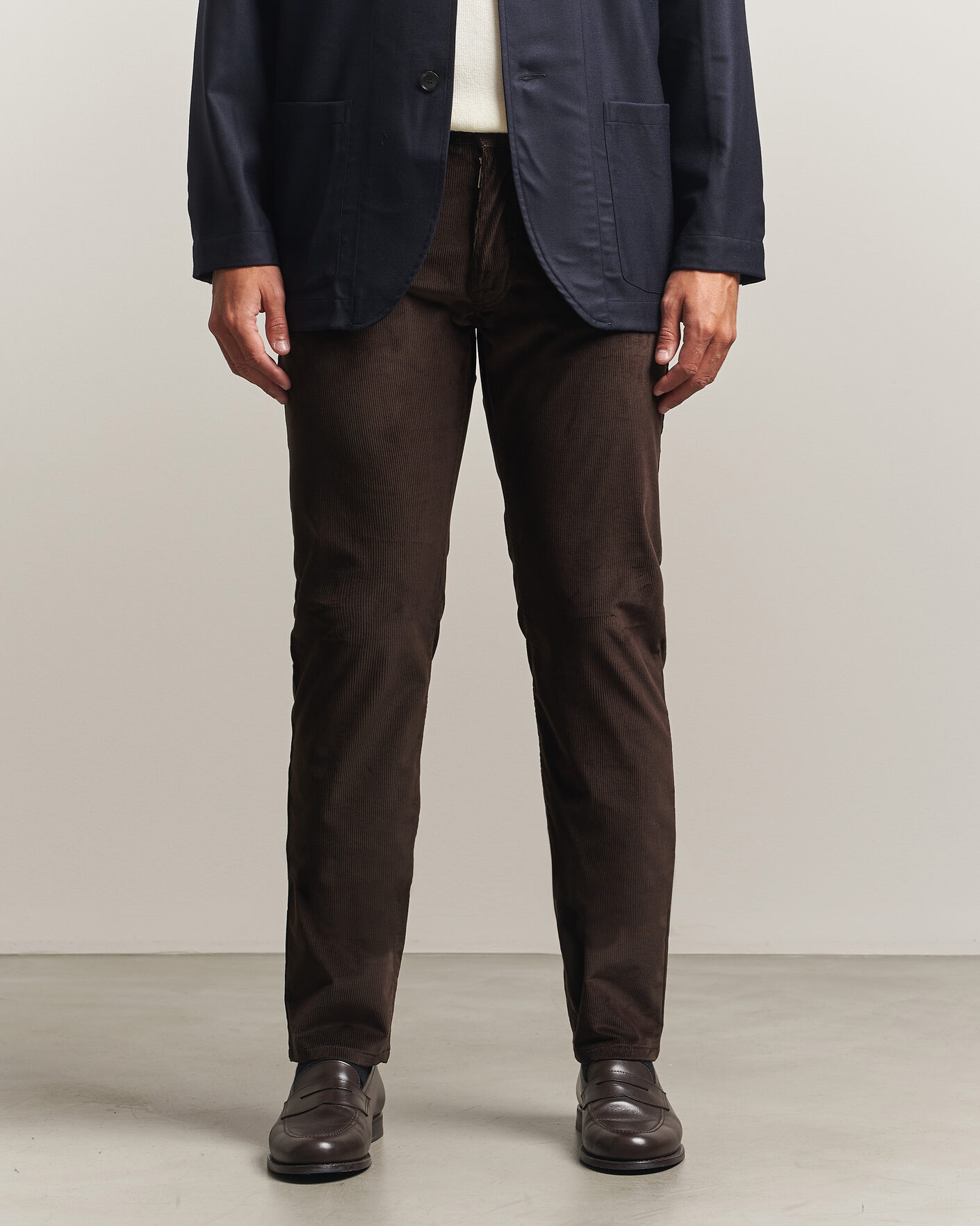 Hombres | Pantalones | Brioni | 5-Pocket Corduroy Pants Dark Brown
