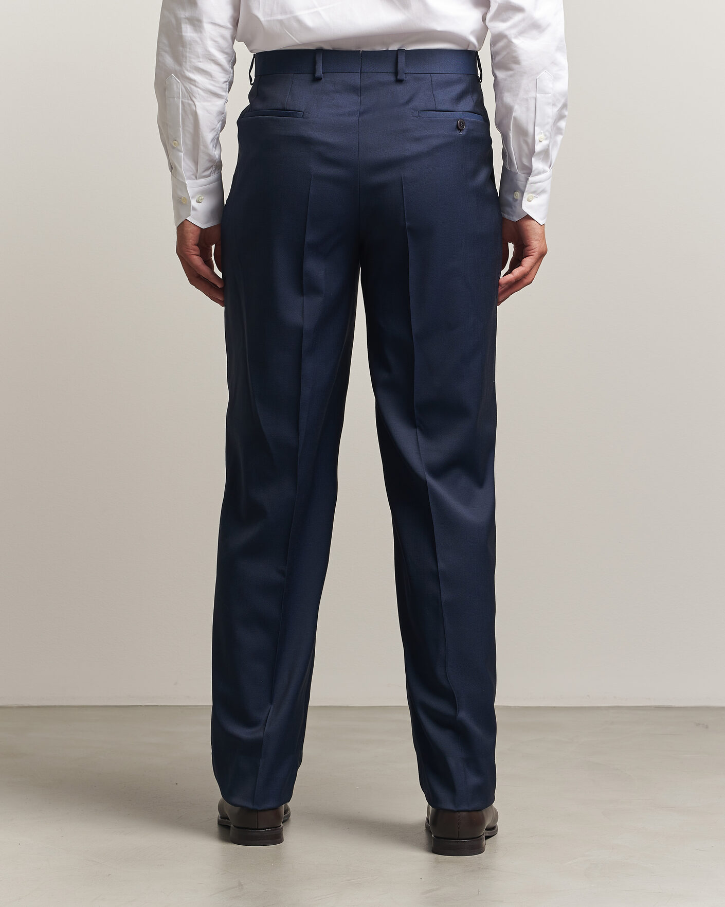Hombres | Pantalones | Brioni | Capri Wool Trousers Navy