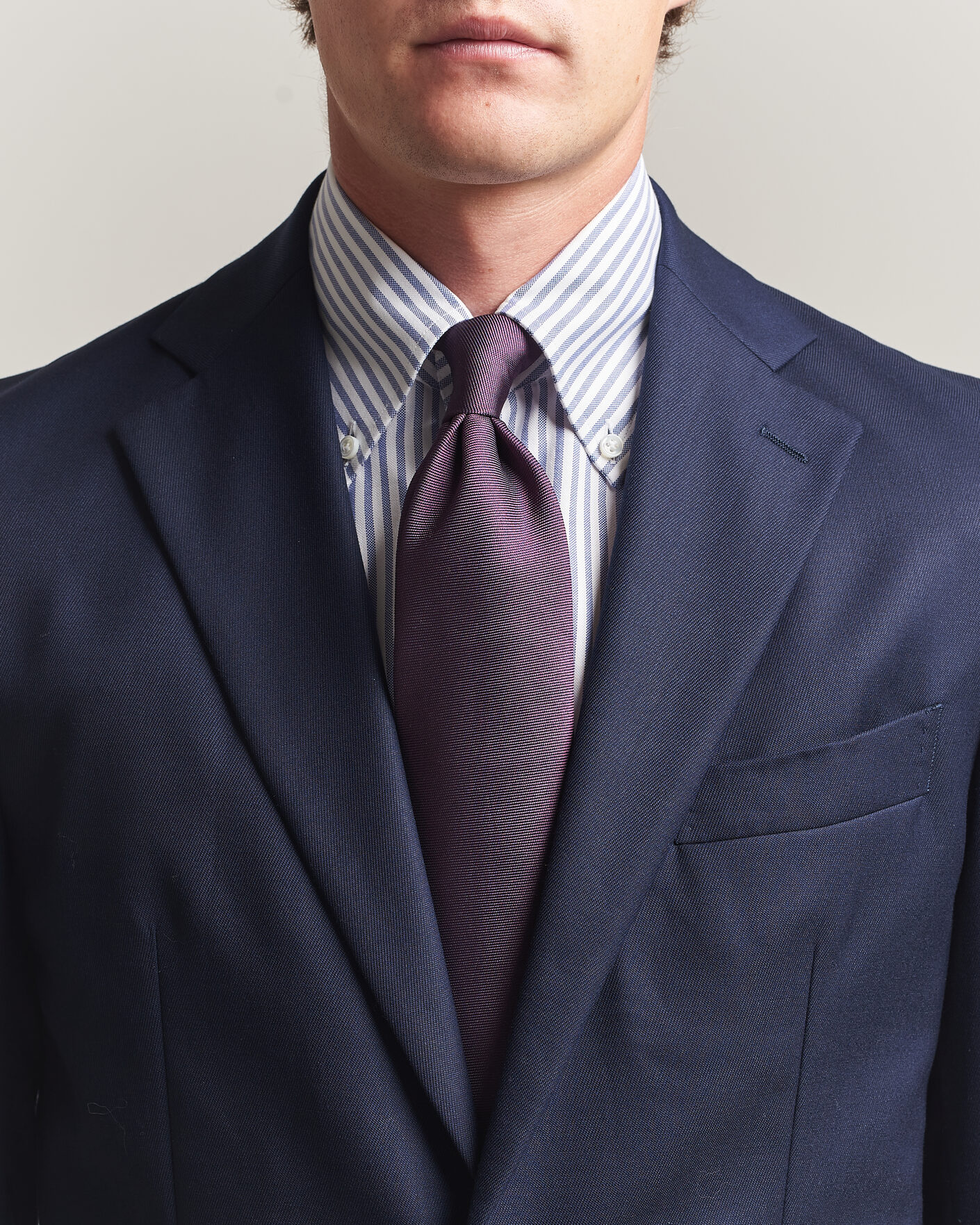 Hombres | Corbatas | Brioni | Embroidered Logo Silk Tie Burgundy
