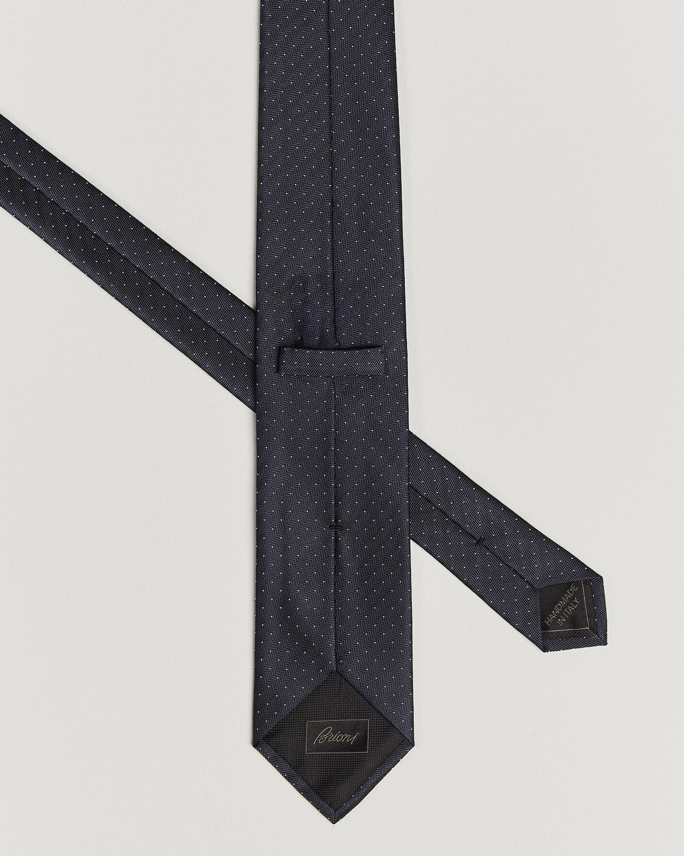Hombres | Corbatas | Brioni | Jacquard Dot Silk Tie Navy